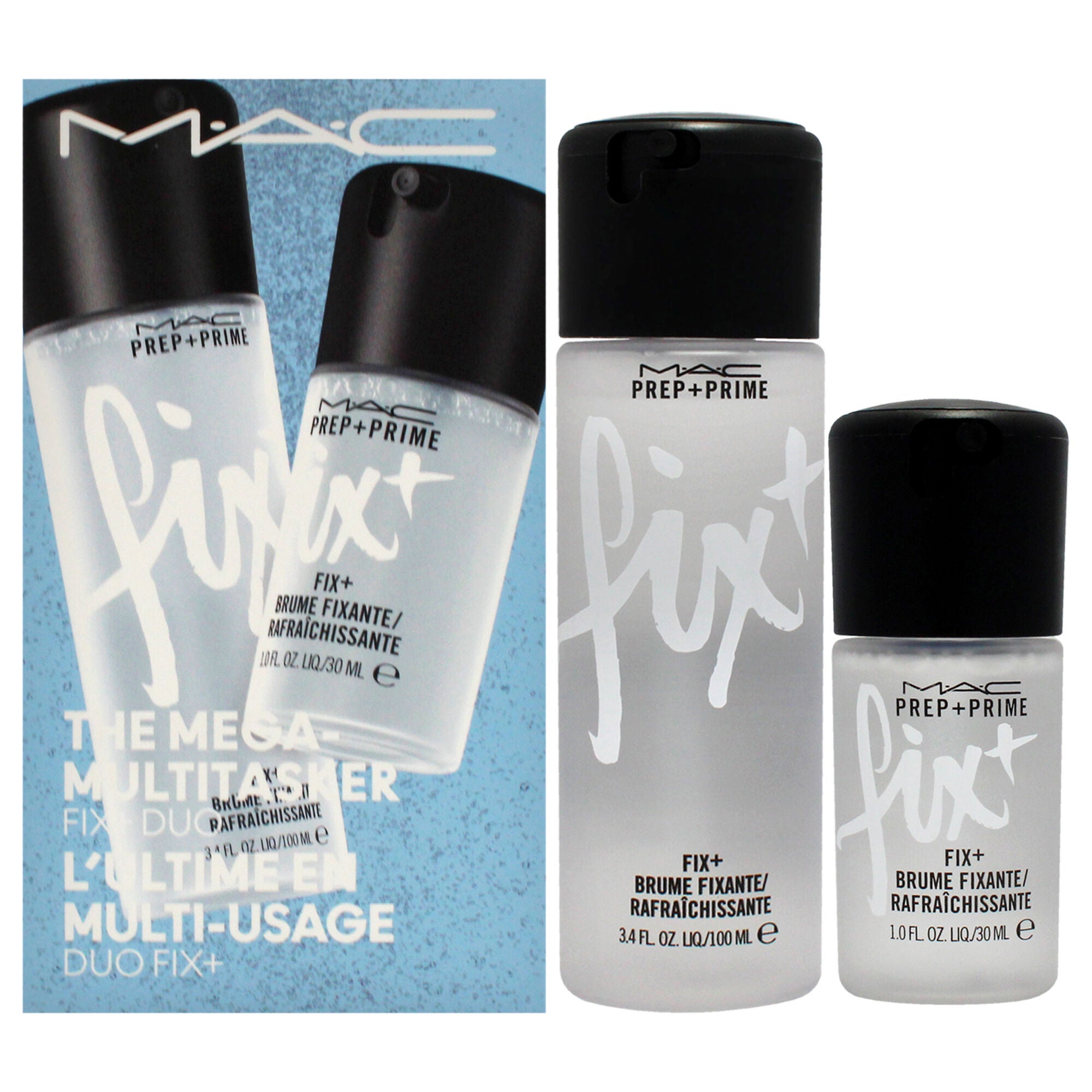 The Mega Multitasker Fix Plus Duo by MAC for Women - 2 Pc 1oz Prep Plus Prime Fix Plus, 3.4oz Prep Plus Prime Fix Plus, See Description, hi-res image number 0