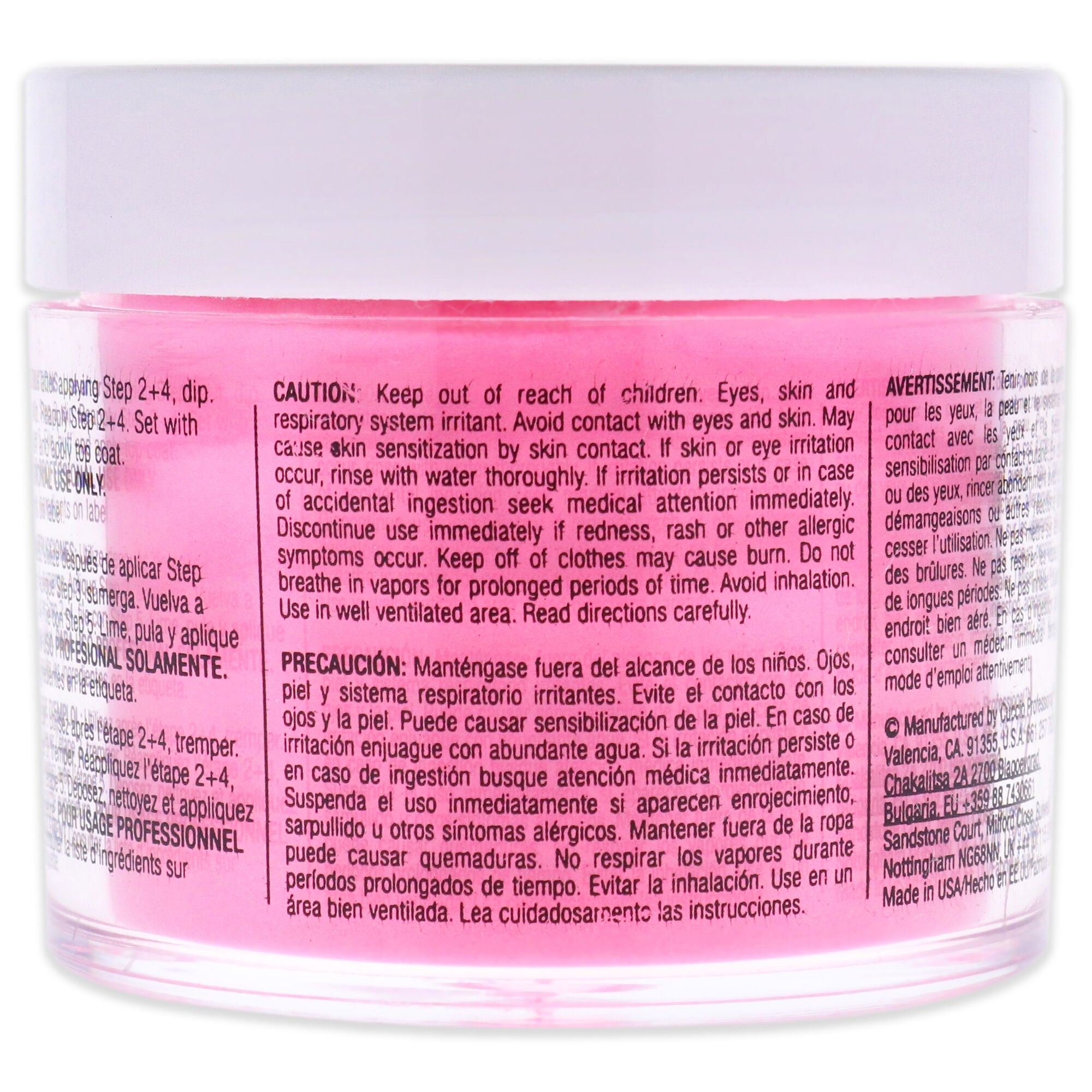Pro Powder Polish Nail Colour Dip System - Pretty Awesome by Cuccio Colour for Women - 1.6 oz Nail Powder, Pink, alternate image number 2