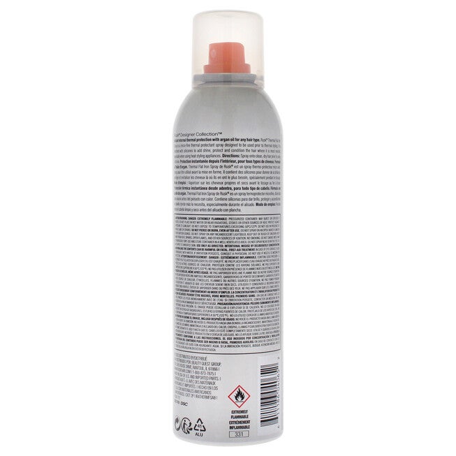 Thermal Flat Iron Spray by Rusk for Unisex - 8.8 oz Hairspray, See Description, alternate image number 1