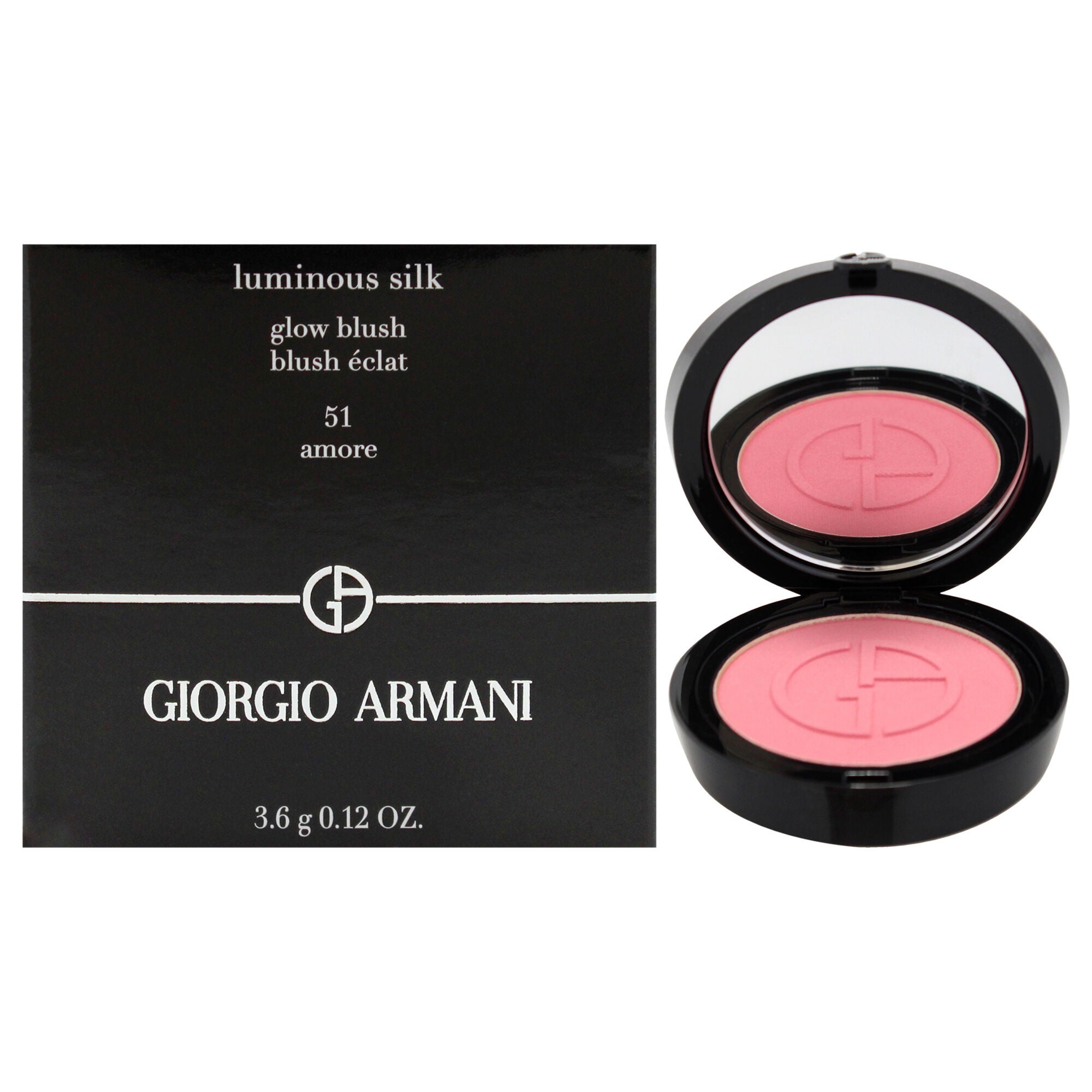 Luminous Silk Glow Blush- 51 Amore by Giorgio Armani for Women - 0.12 oz Blush, See Description, hi-res image number 0