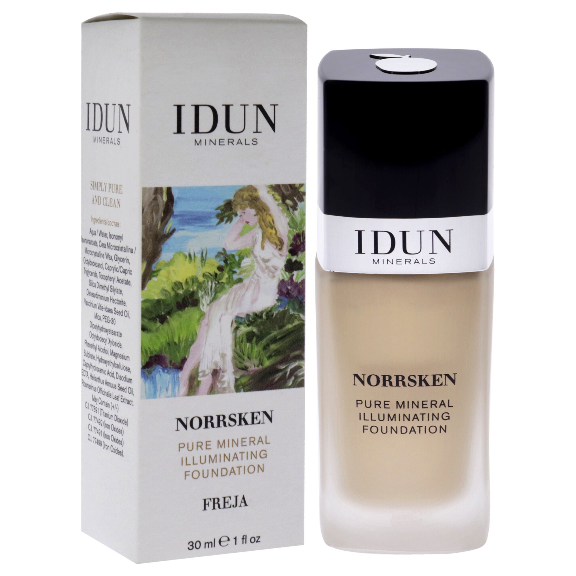 Norrsken Foundation - 206 Freja Warm Light by Idun Minerals for Women - 1 oz Foundation, See Description, alternate image number 1