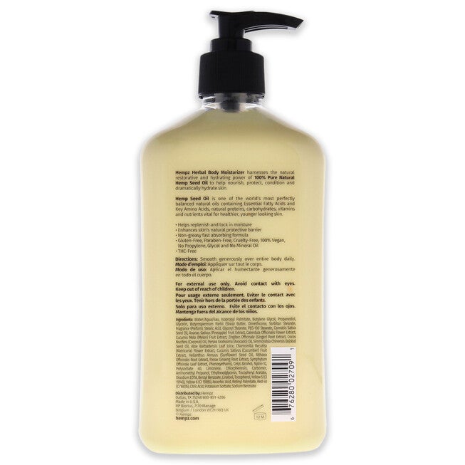 Sweet Pineapple and Honey Melon Herbal Body Moisturizer by Hempz for Unisex - 17 oz Moisturizer, NA, alternate image number null