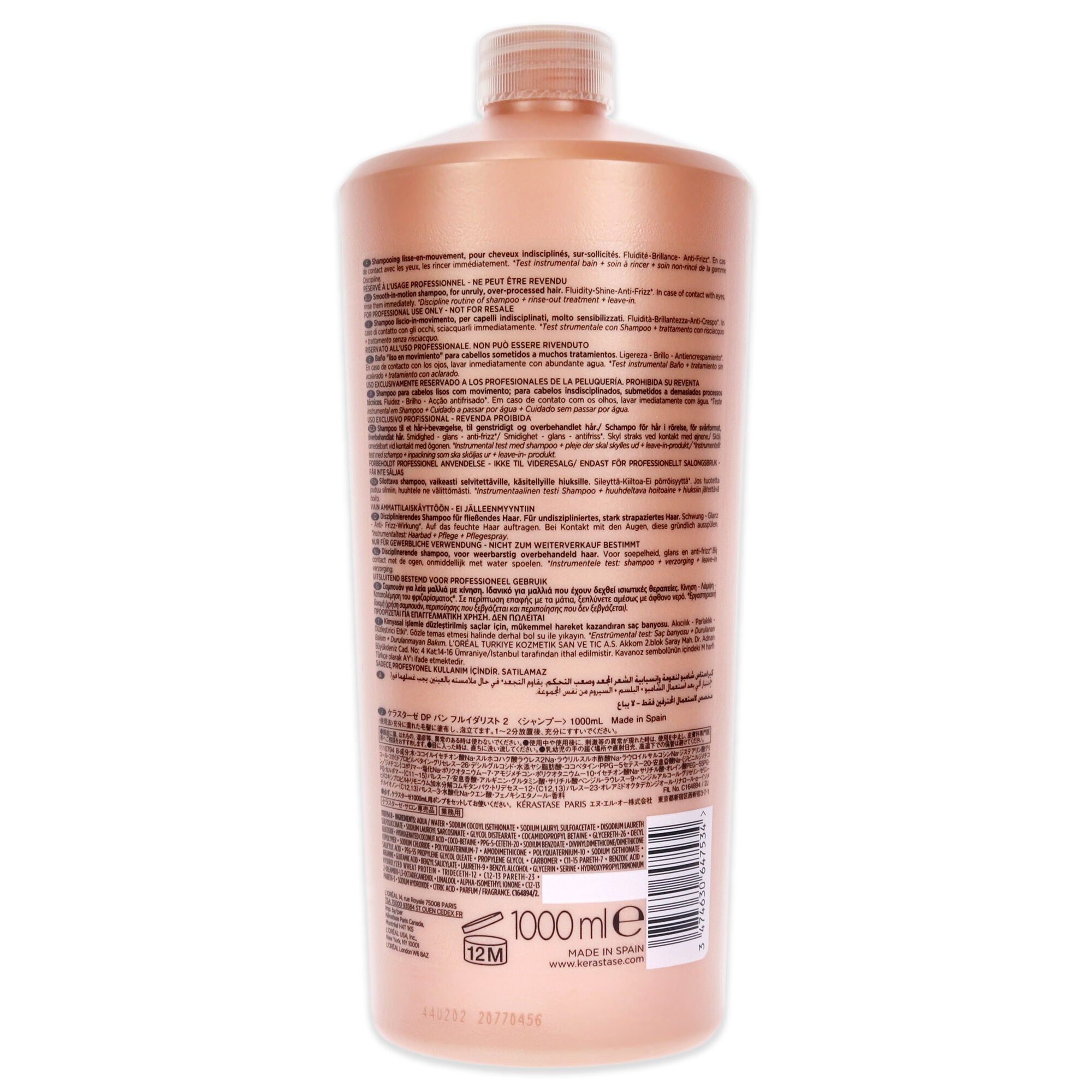 Discipline Bain Fluidealiste No Sulfates Smooth-in-Motion Shampoo by Kerastase for Unisex - 34 oz Shampoo, See Description, alternate image number 2