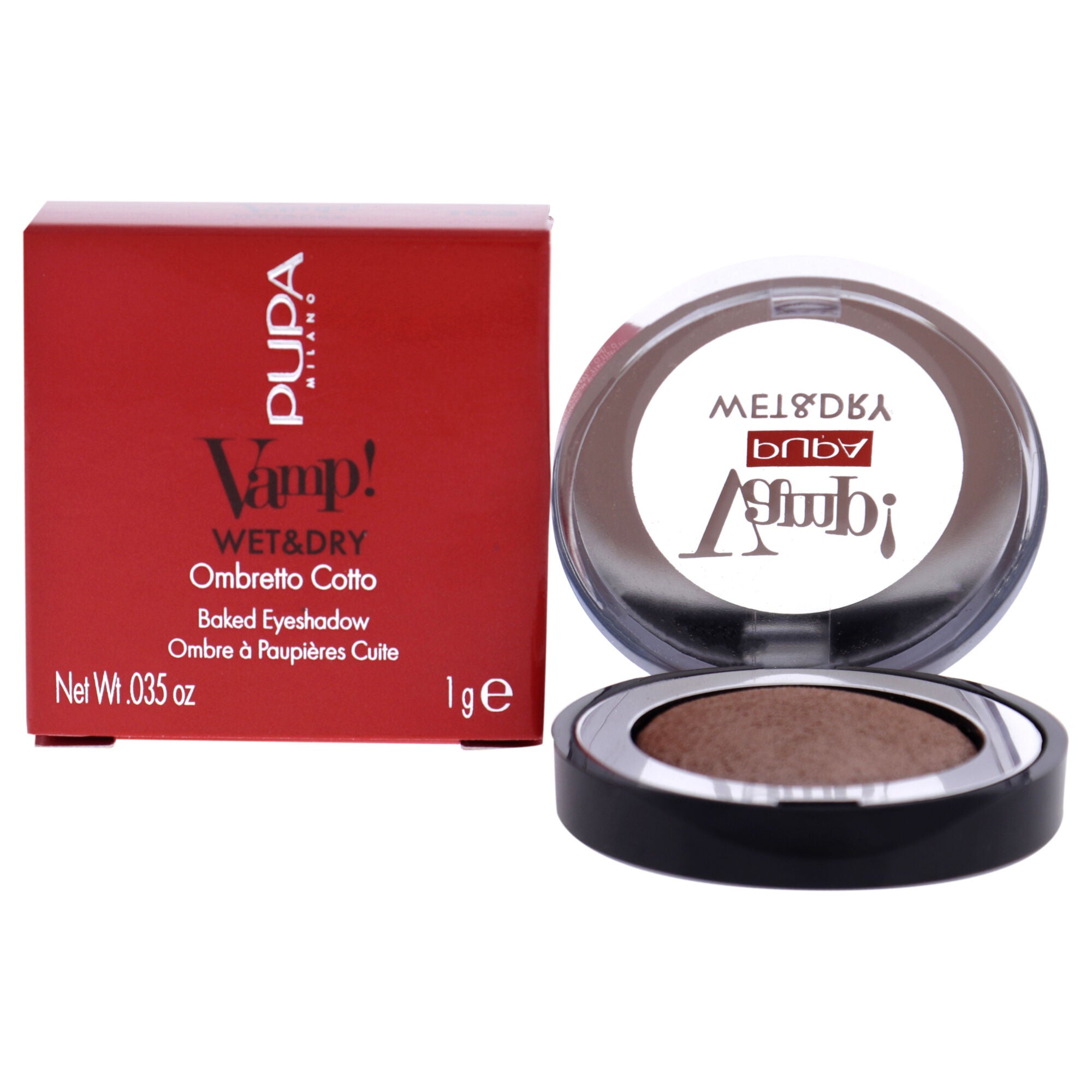 Vamp! Wet and Dry Baked Eyeshadow - 103 Rose Gold by Pupa Milano for Women - 0.035 oz Eye Shadow, See Description, hi-res image number 0