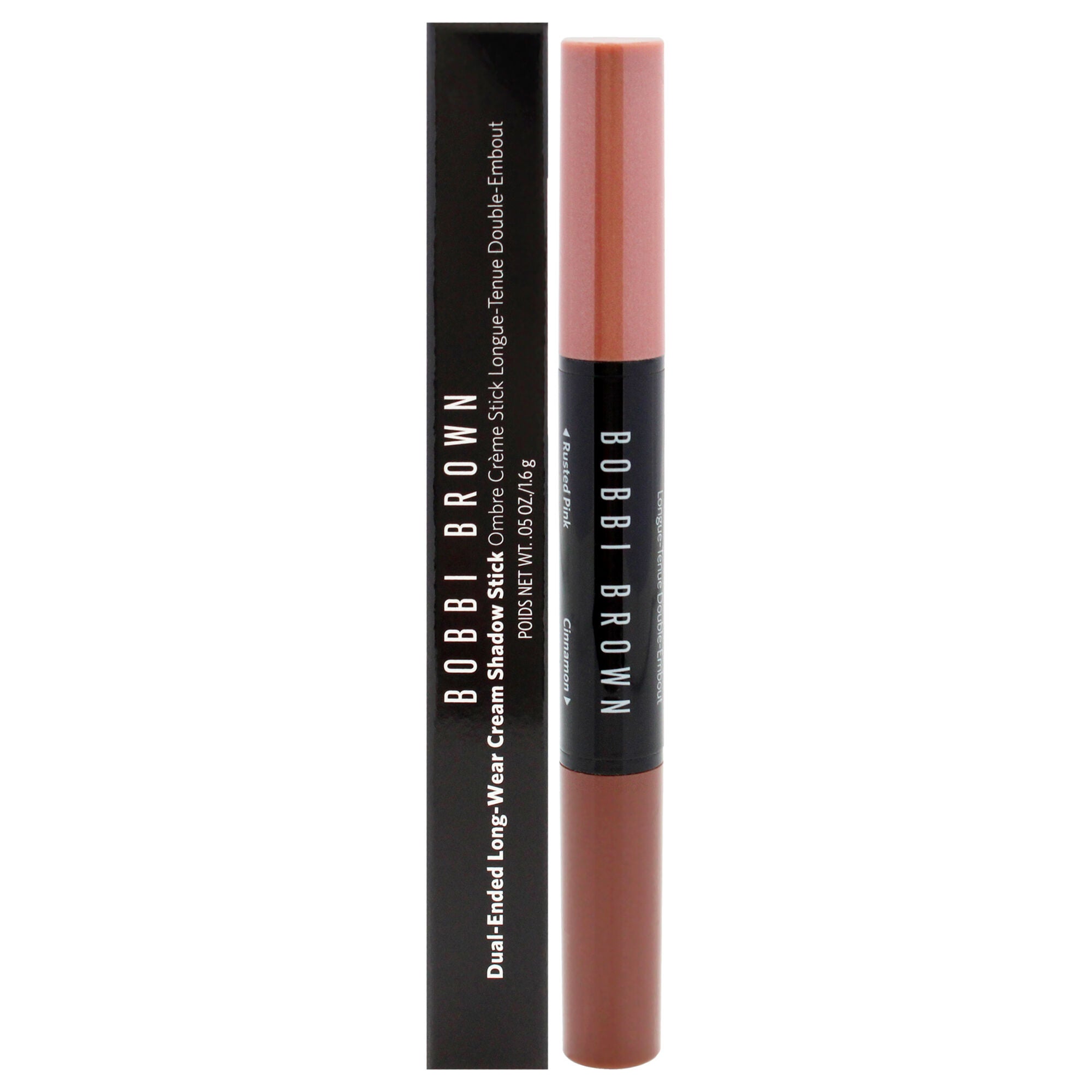 Dual-Ended Long-Wear Cream Shadow Stick - Rusted Pink-Cinnamon by Bobbi Brown for Women - 0.05 oz Eye Shadow, Pink, hi-res image number 0