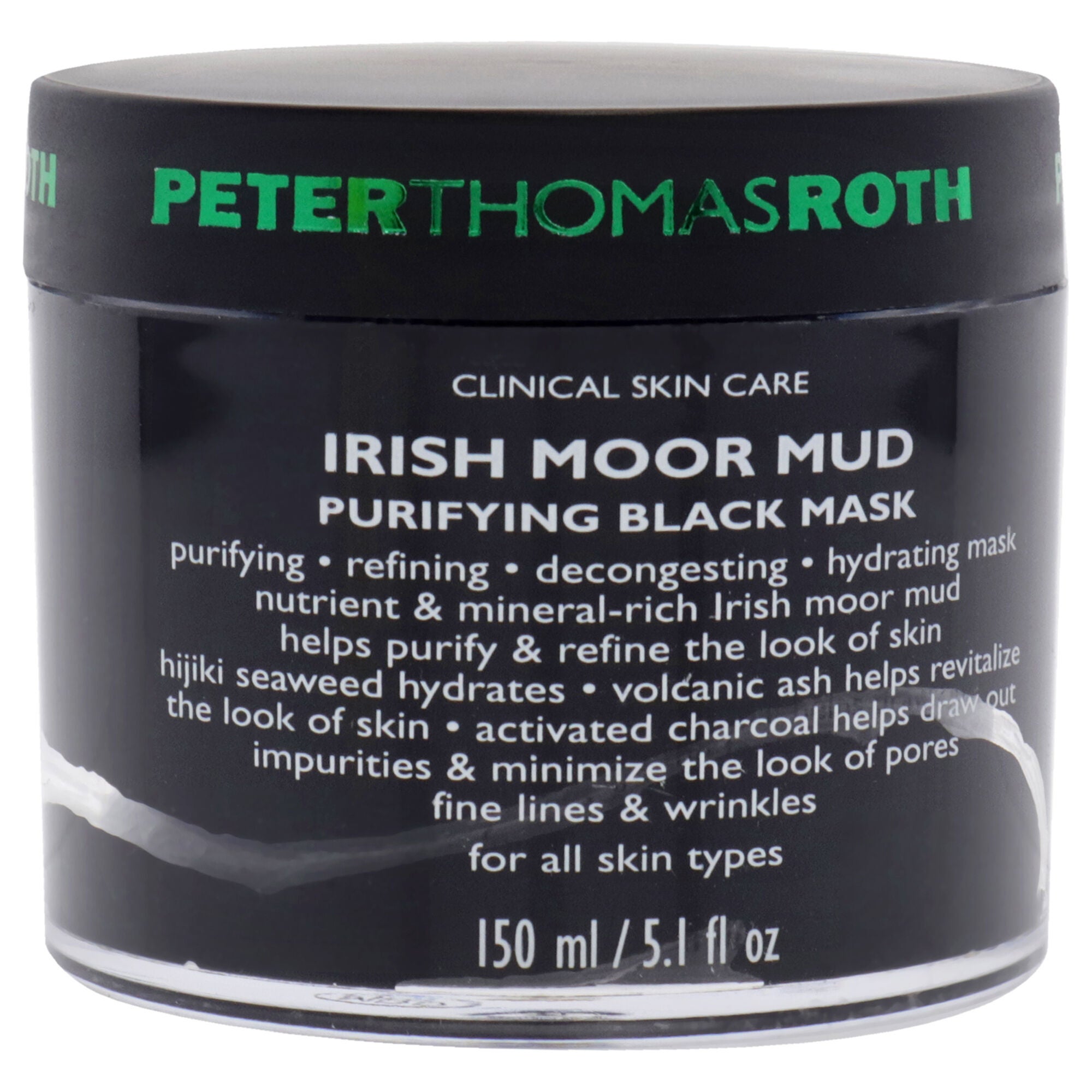Irish Moor Mud Purifying Black Mask - All Skin Types by Peter Thomas Roth for Unisex - 5 oz Mask, See Description, alternate image number 1