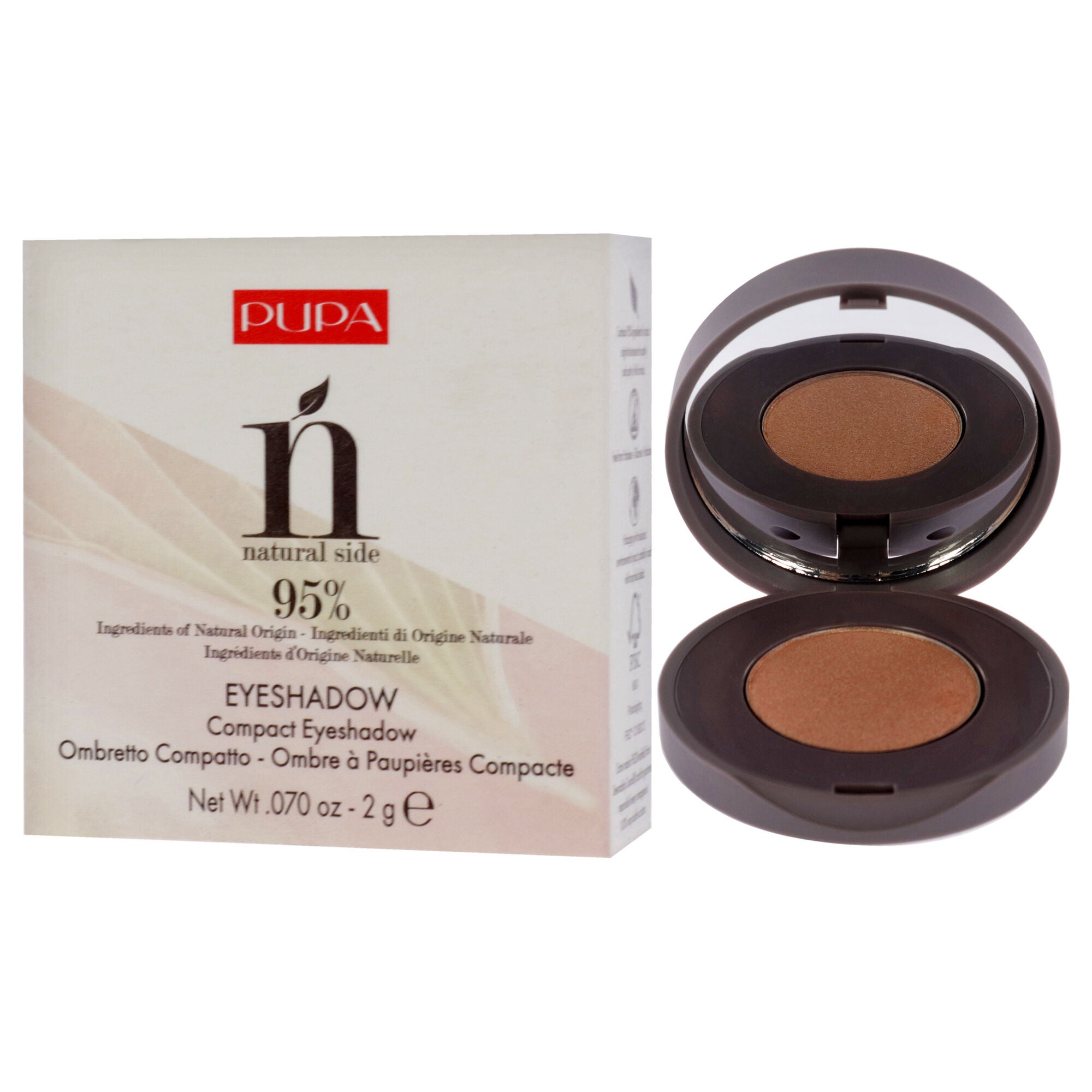 Natural Side Compact Eyeshadow - 005 Gold Glimmer by Pupa Milano for Women - 0.07 oz Eye Shadow, , alternate image number 7