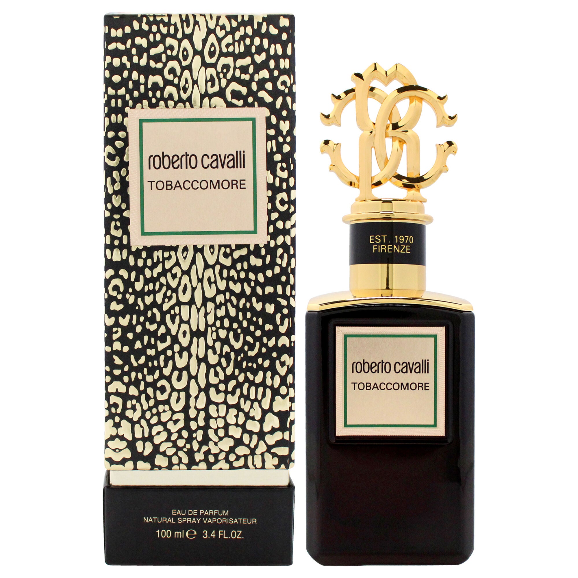 Tobaccomore by Roberto Cavalli for Unisex - 3.4 oz EDP Spray, Clear, hi-res image number 0