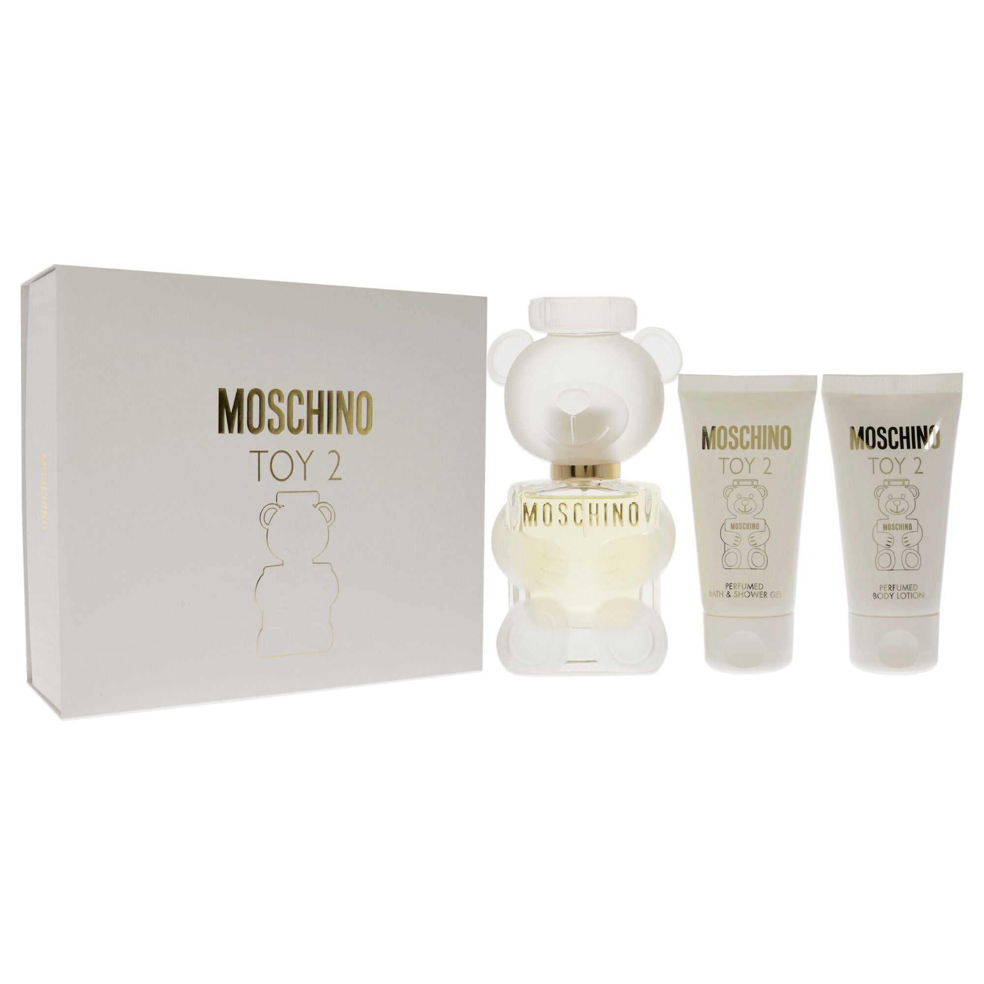 Moschino Toy 2 by Moschino for Women - 3 Pc Gift Set 1.7oz EDP Spray, 1.7oz Bath and Shower Gel, 1.7oz Body Lotion, See Description, alternate image number 1