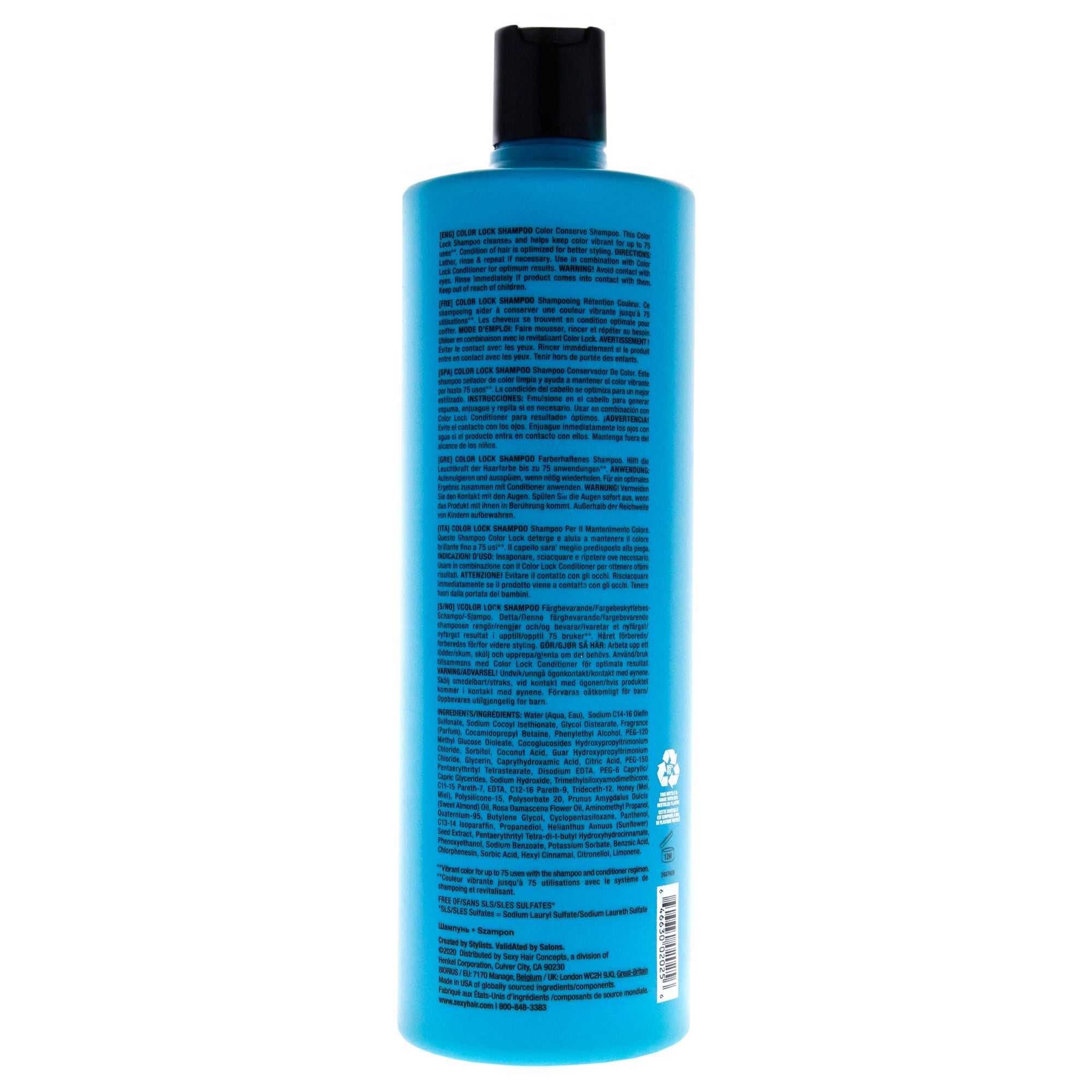 Sexy Hair Healthy Color Lock Shampoo by Sexy Hair for Unisex - 33.8 oz Shampoo, See Description, alternate image number 1