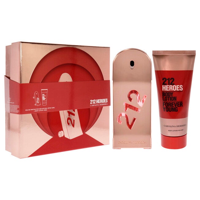 212 Heroes Forever Young by Carolina Herrera for Women - 2 Pc Gift Set 1.7oz EDP Spray, 3.4oz Body Lotion, NA, alternate image number null