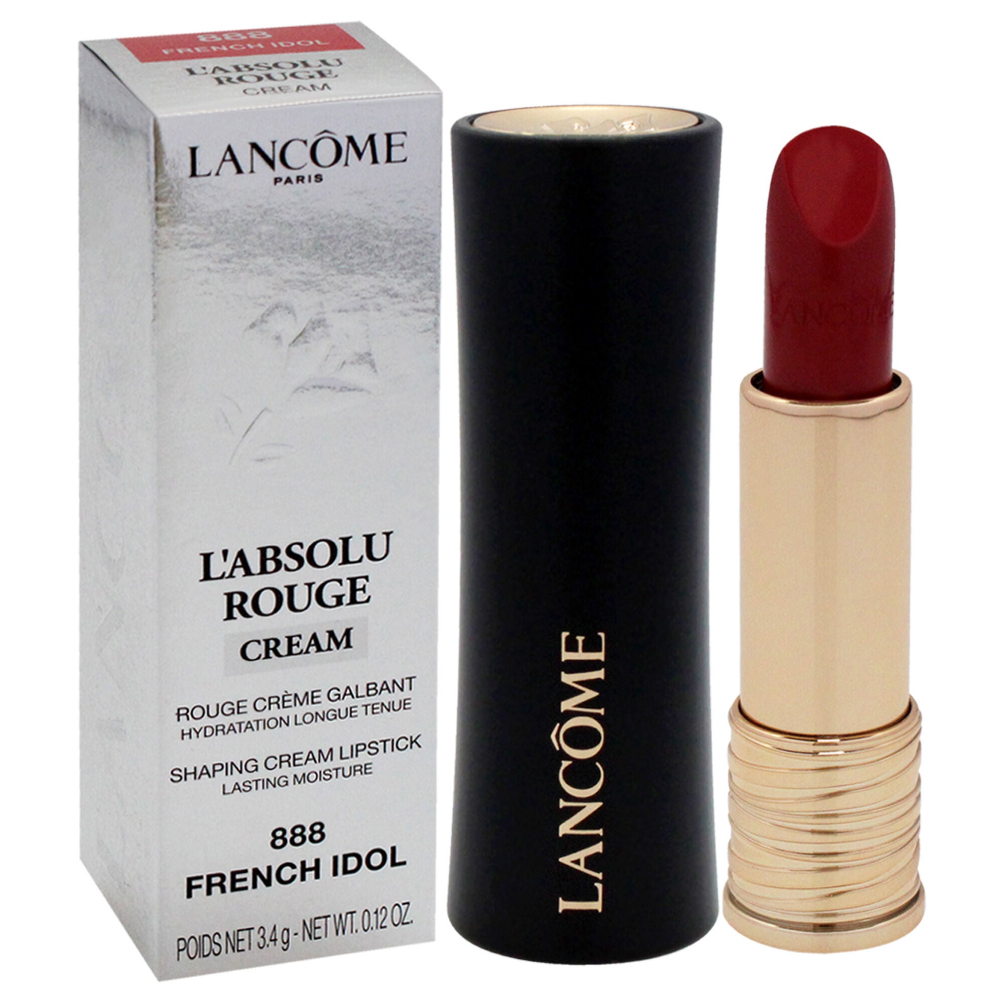 LAbsolu Rouge Cream Lipstick - 888 French Idol by Lancome for Women - 0.12 oz Lipstick, , alternate image number 6