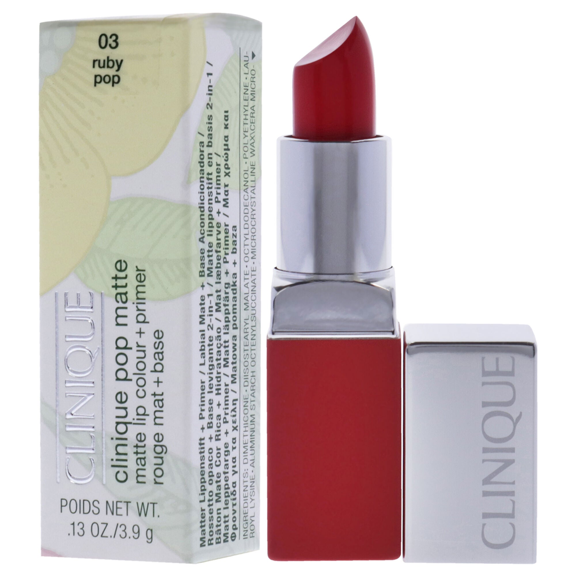 Clinique Pop Matte Lip Colour Plus Primer - 03 Ruby Pop by Clinique for Women - 0.13 oz Lipstick, See Description, alternate image number 3