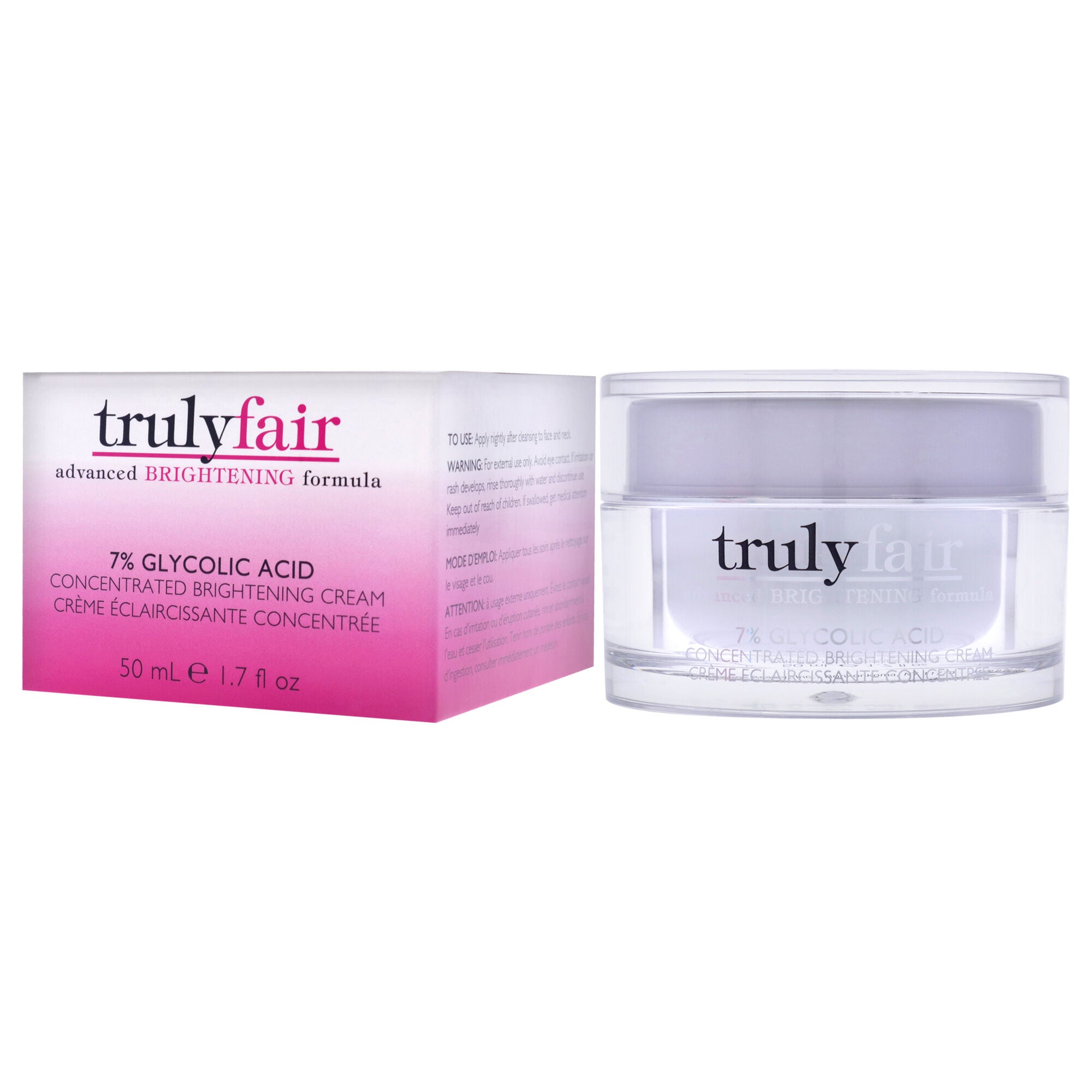 7 Percent Glycolic Acid Concentrated Brightening Cream by Truly Fair for Unisex - 1.7 oz Cream, , alternate image number 7