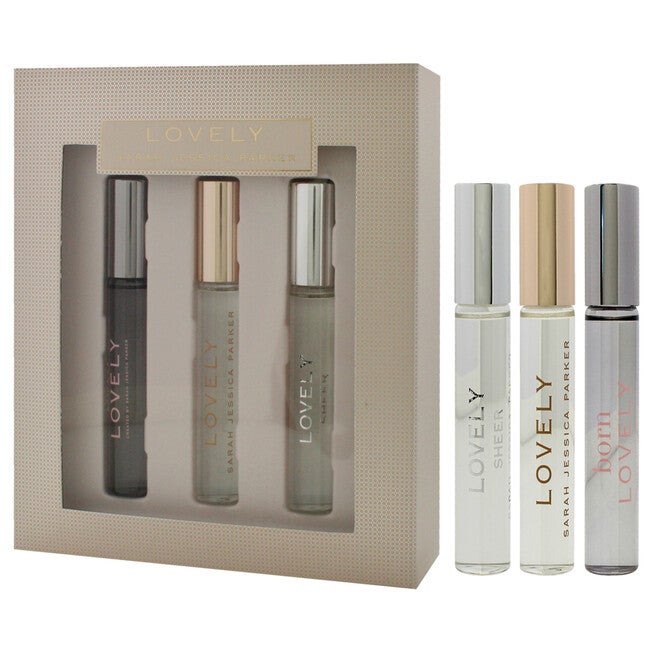 Lovely by Sarah Jessica Parker- 3 Pc Mini Gift Set 0.34oz Lovely EDP Rollerball, 0.34oz Loevly Sheer EDP Rollerball, 0.34oz Born Lovely EDP Rollerball, NA, alternate image number null