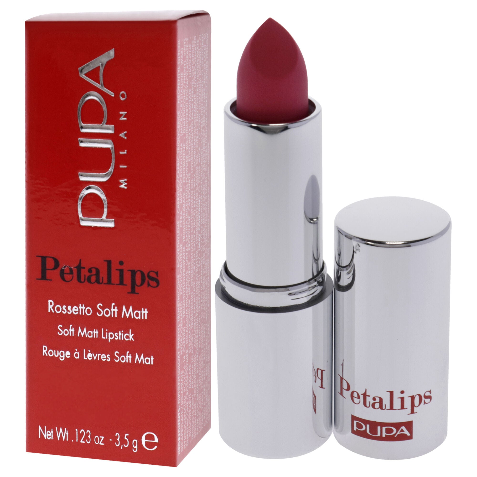 Petalips Soft Matt Lipstick - 005 Elegant Camellia by Pupa Milano for Women - 0.123 oz Lipstick, See Description, alternate image number 3