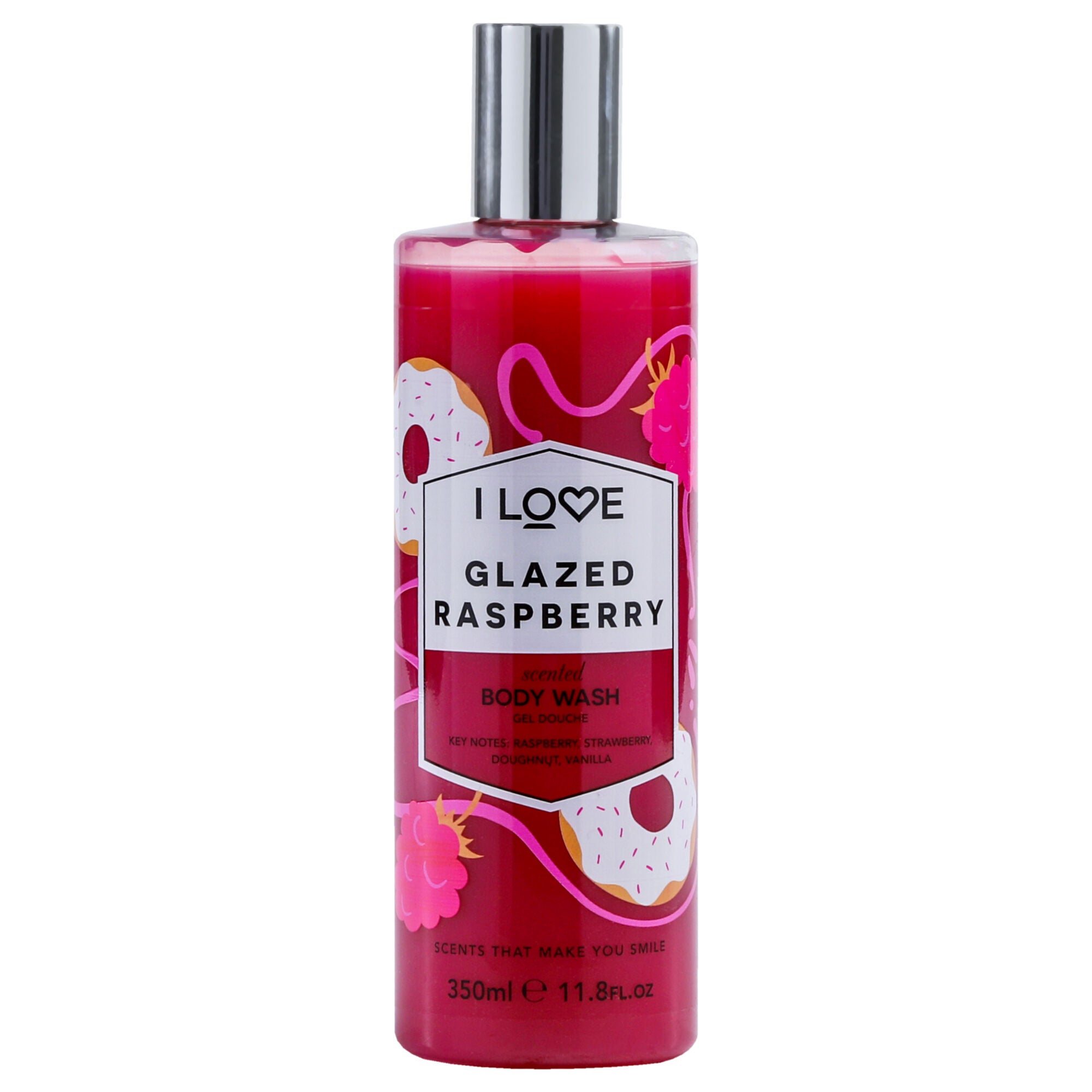 Scented Body Wash - Glazed Raspberry by I Love Cosmetics for Women - 11.8 oz Body Wash, See Description, hi-res image number 0