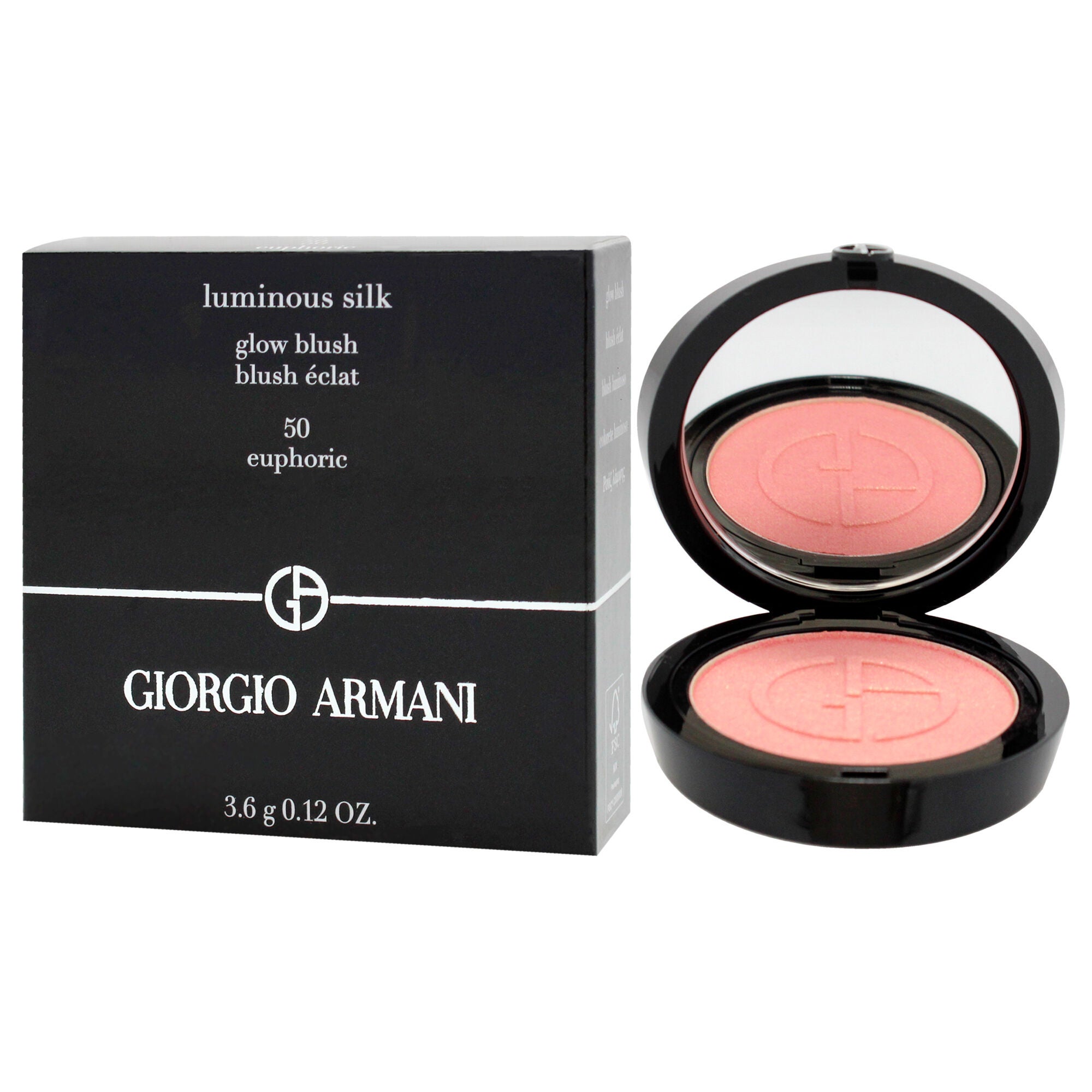 Luminous Silk Glow Blush - 50 Euphoric by Giorgio Armani for Women - 0.12 oz Blush, See Description, alternate image number 3