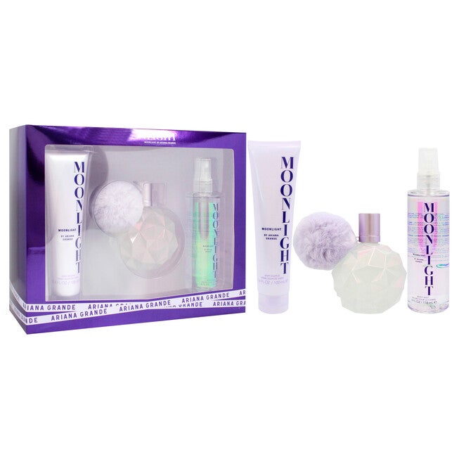 Moonlight by Ariana Grande for Women - 3 Pc Gift Set 3.4oz EDP Spray, 3.4oz Body Souffle, 4oz Body Mist, See Description, alternate image number 1