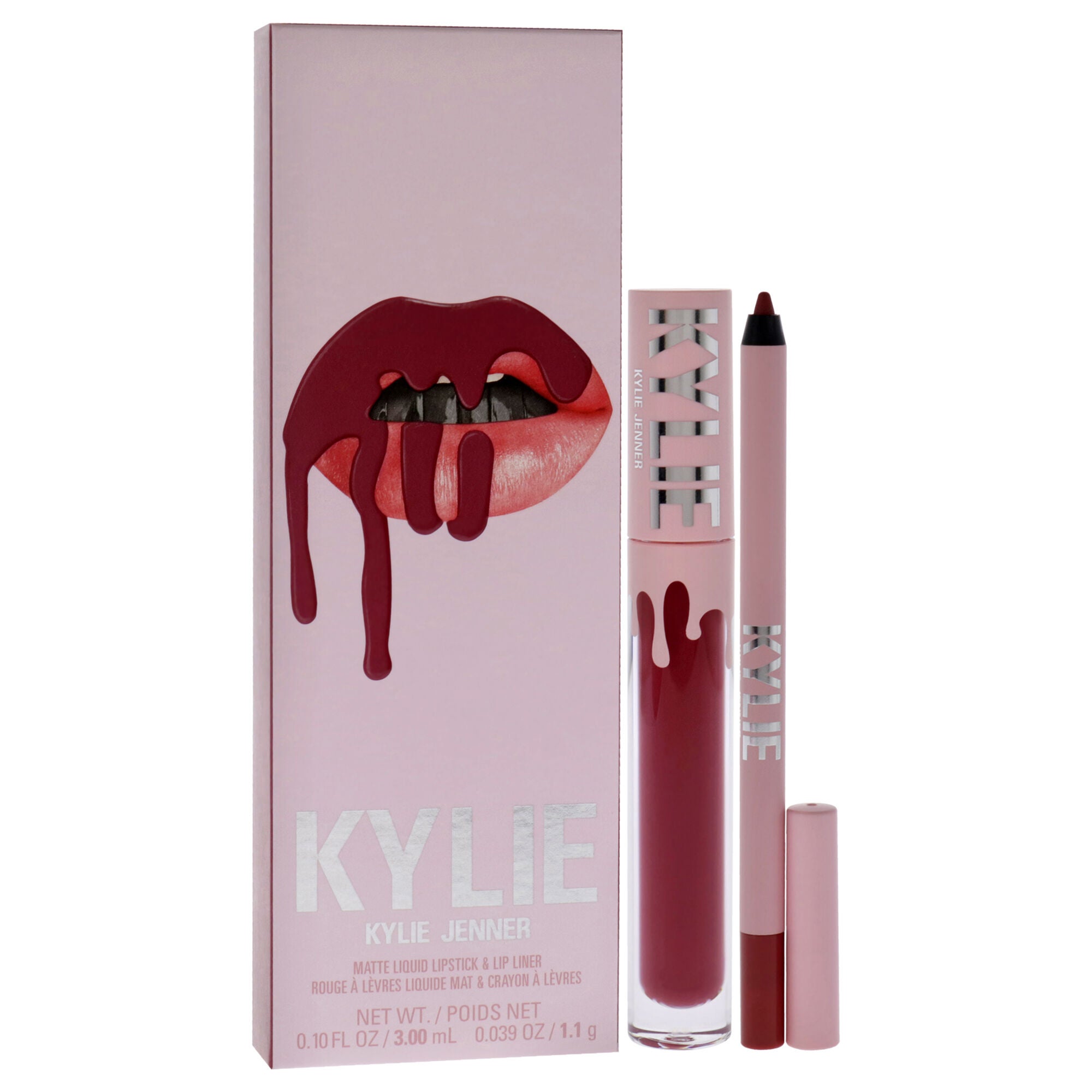 Matte Lip Kit - 103 Better Not Pout by Kylie Cosmetics for Women - 2 Pc 0.10oz Matte Liquid Lipstick, 0.039oz Lip Liner, See Description, alternate image number 2