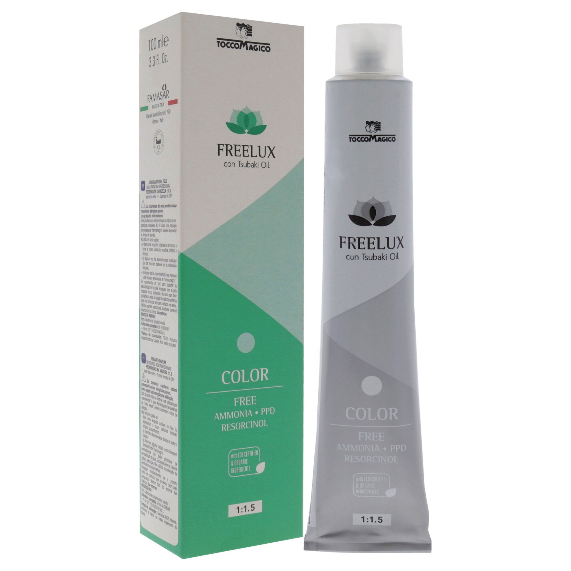 Freelux Permanet Hair Color - 6.1 Dark Ash Blond by Tocco Magico for Unisex - 3.38 oz Hair Color, See Description, alternate image number 2