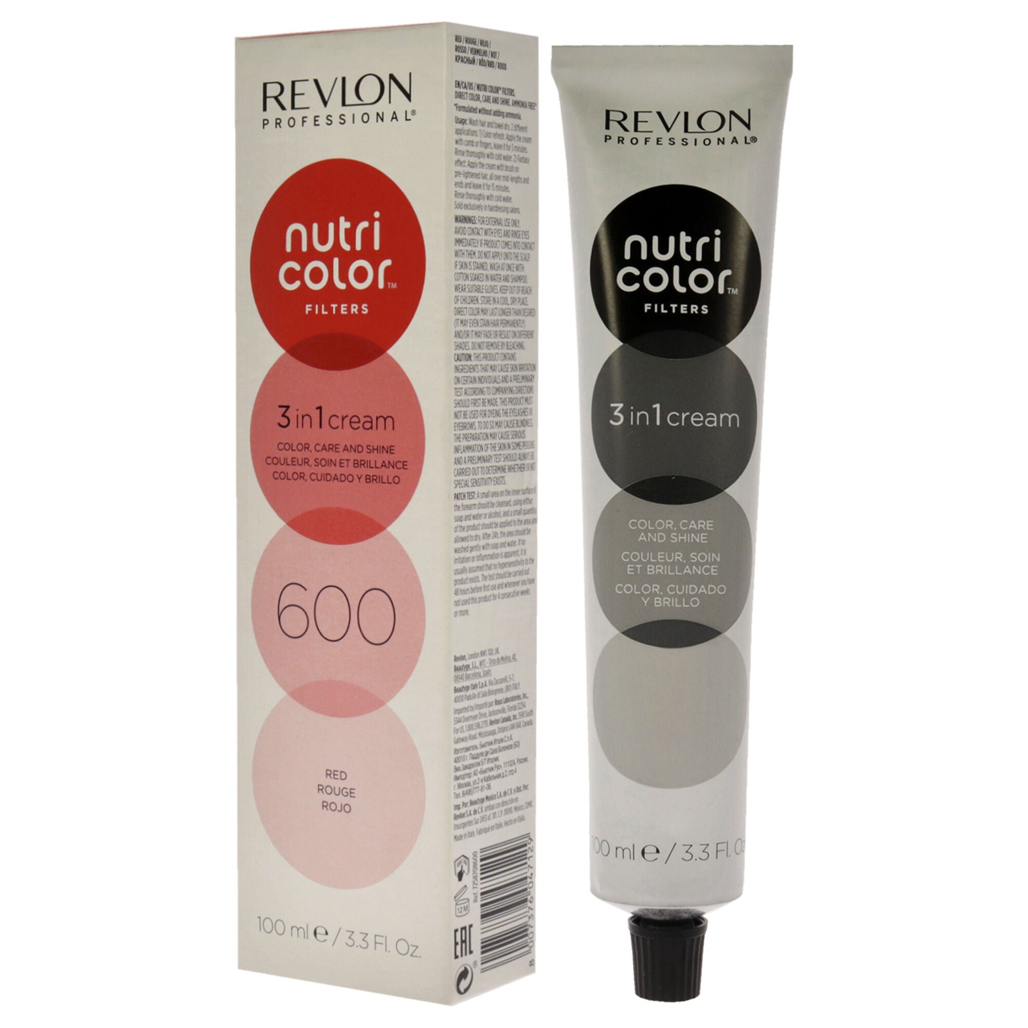 Nutri Color Cream - 600 Red by Revlon for Unisex - 3.3 oz Hair Color, See Description, alternate image number 3