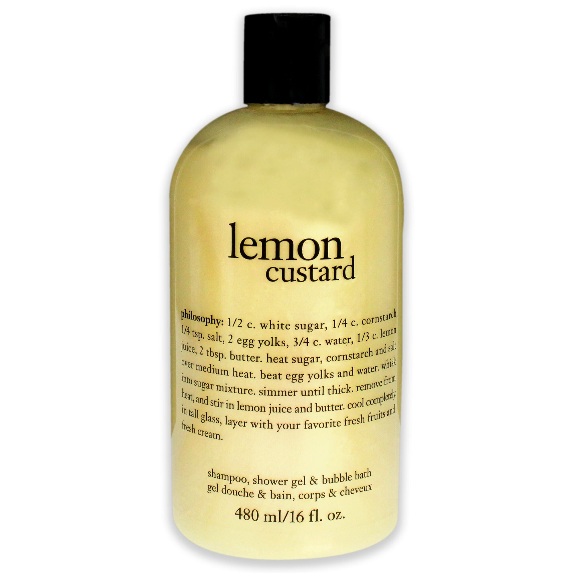 "Lemon Custard Shampoo, Shower Gel and Bubble Bath by Philosophy for Women - 16 oz Shower Gel", See Description, hi-res image number 0