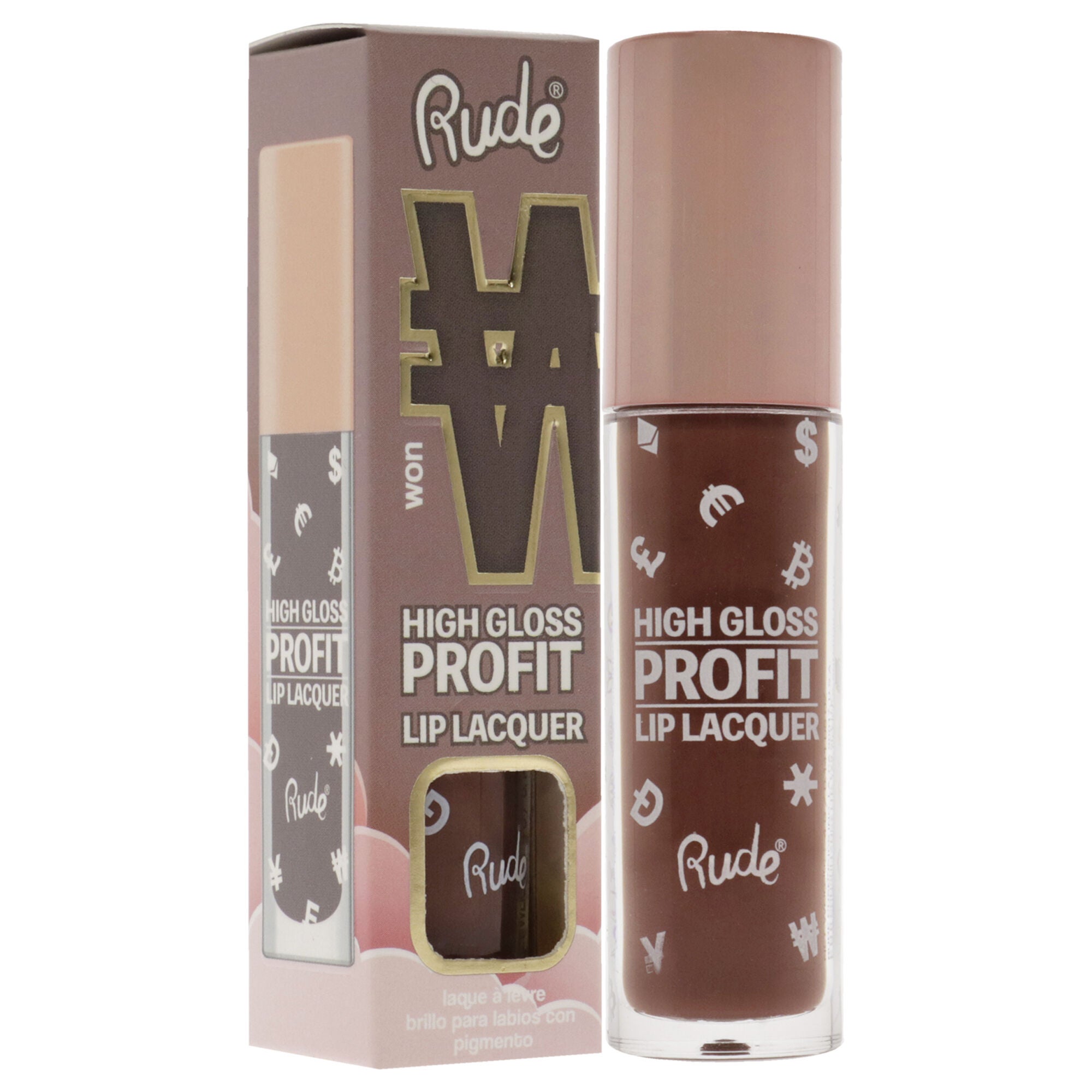 High Gloss Profit Lip Lacquer - Won by Rude Cosmetics for Women - 0.141 oz Lip Gloss, See Description, alternate image number 1