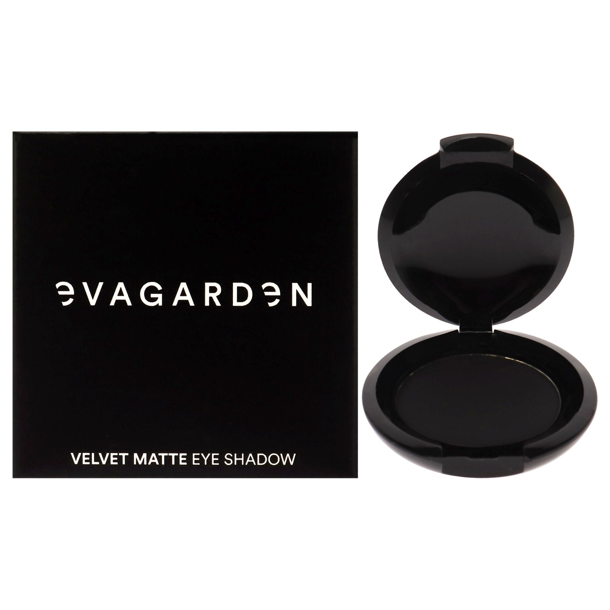 Velvet Matte Eyeshadow - 128 Black by Evagarden for Women - 0.08 oz Eye Shadow, See Description, hi-res image number 0