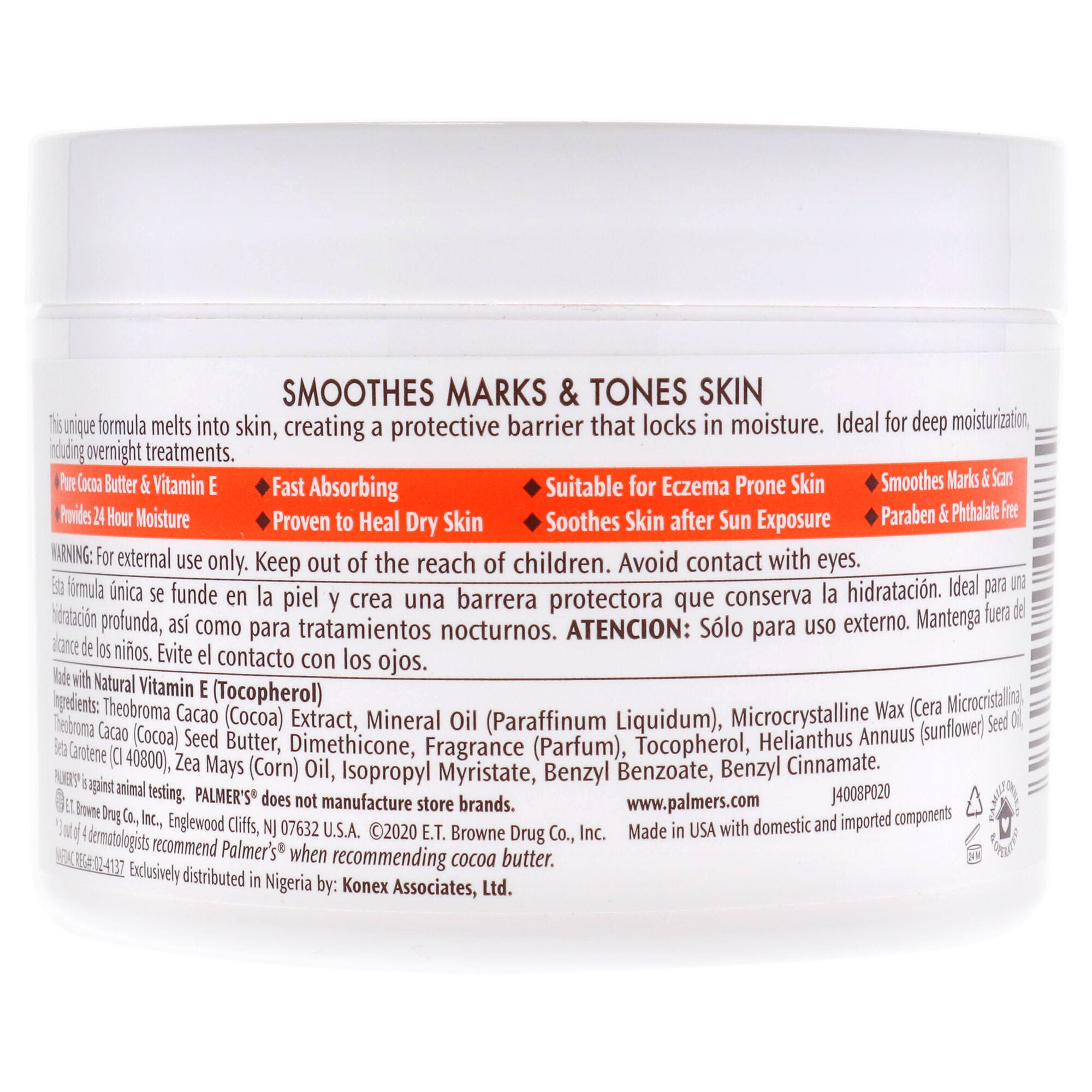 Cocoa Butter Formula With Vitamin E Lotion by Palmers for Unisex - 7.25 oz Body Lotion, See Description, alternate image number 2