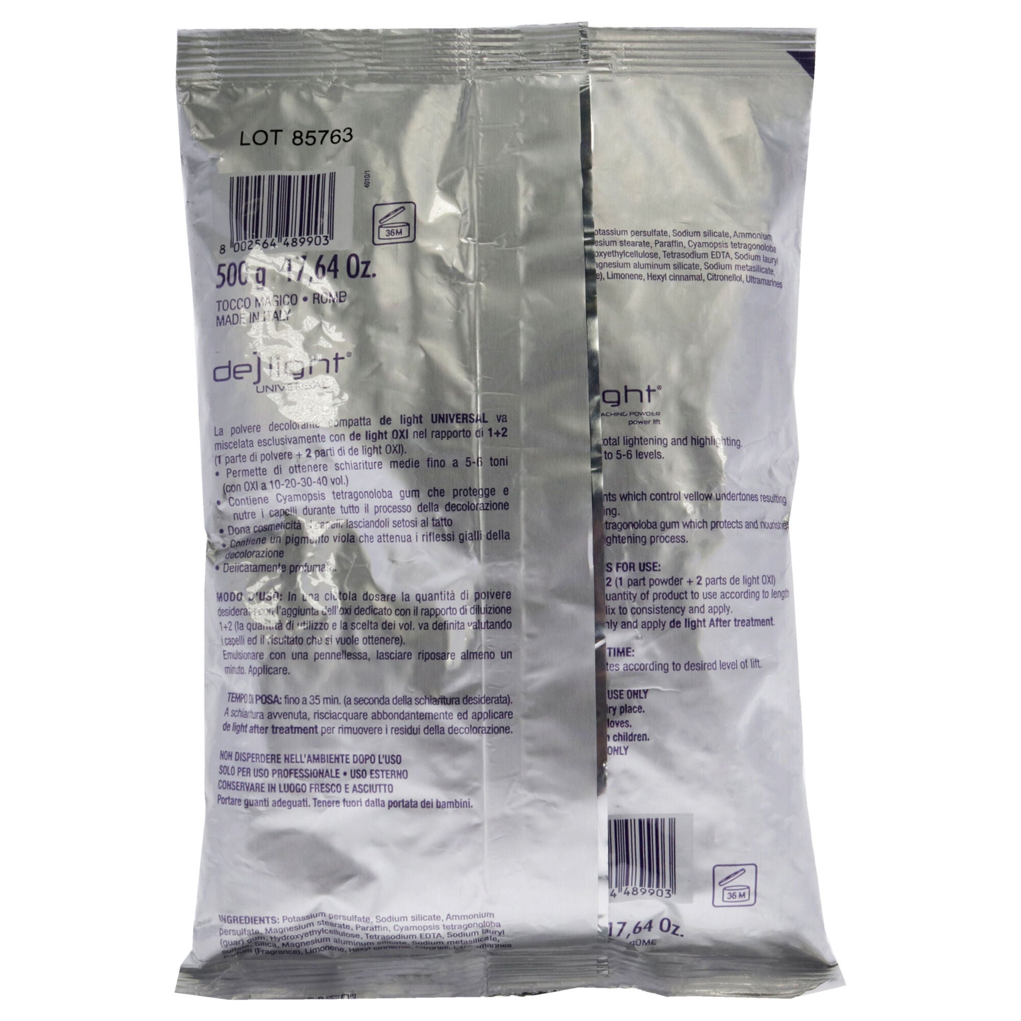 DeLight Universal Powder Lightener - Purple by Tocco Magico for Unisex - 17.6 oz Lightener, See Description, alternate image number 2