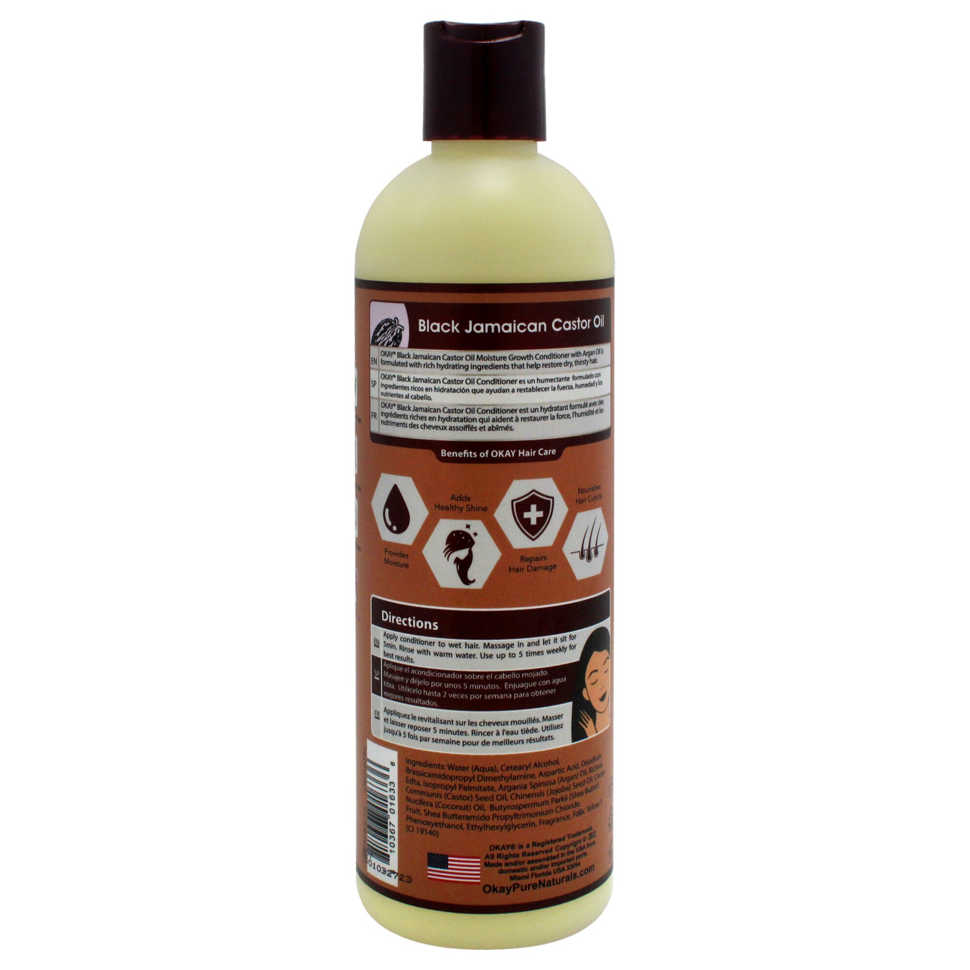 Black Jamaican Castor Oil Conditioner by Okay for Unisex - 12 oz Conditioner, See Description, alternate image number 1