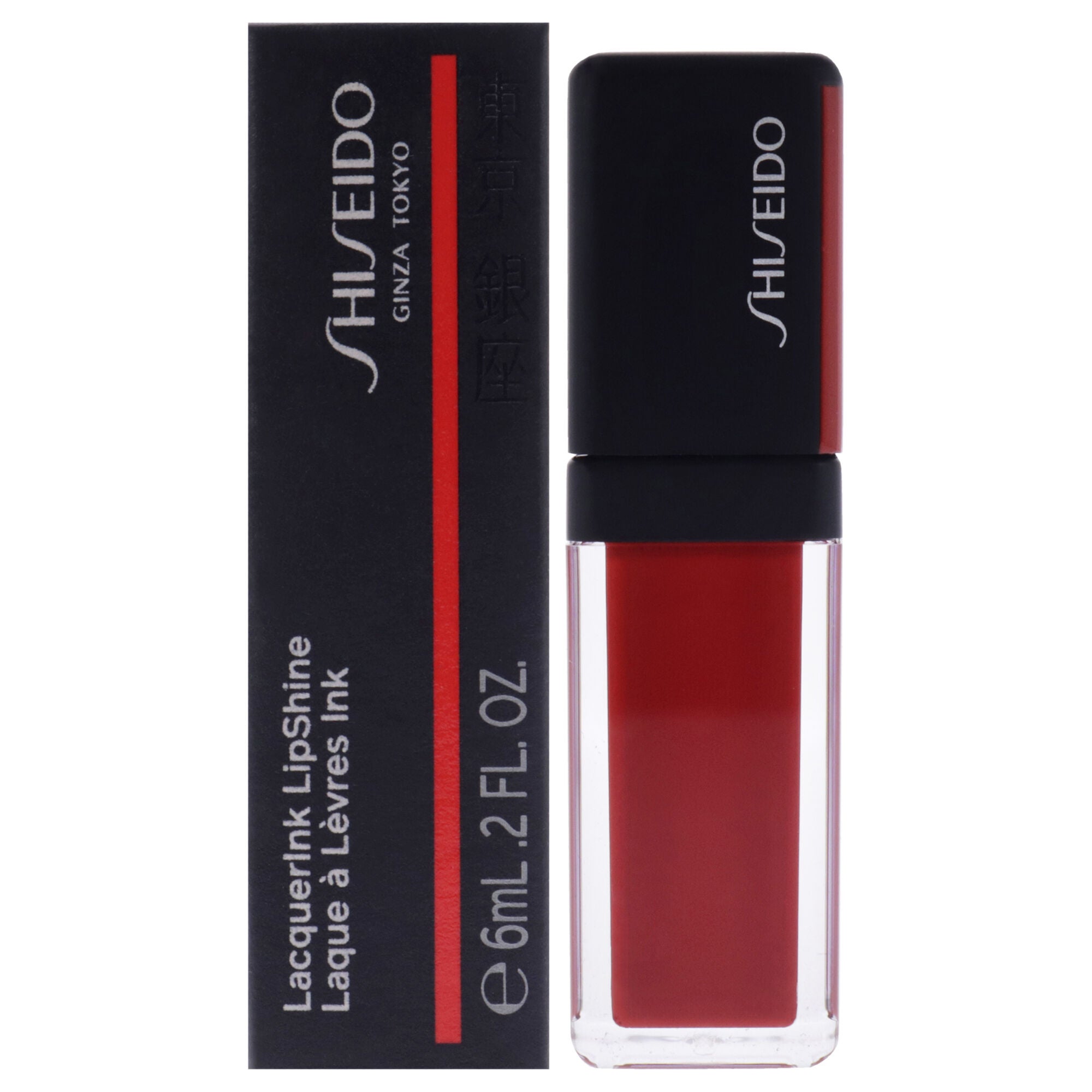 LacquerInk LipShine - 304 Techno Red by Shiseido for Unisex - 0.2 oz Lip Gloss, , alternate image number 5