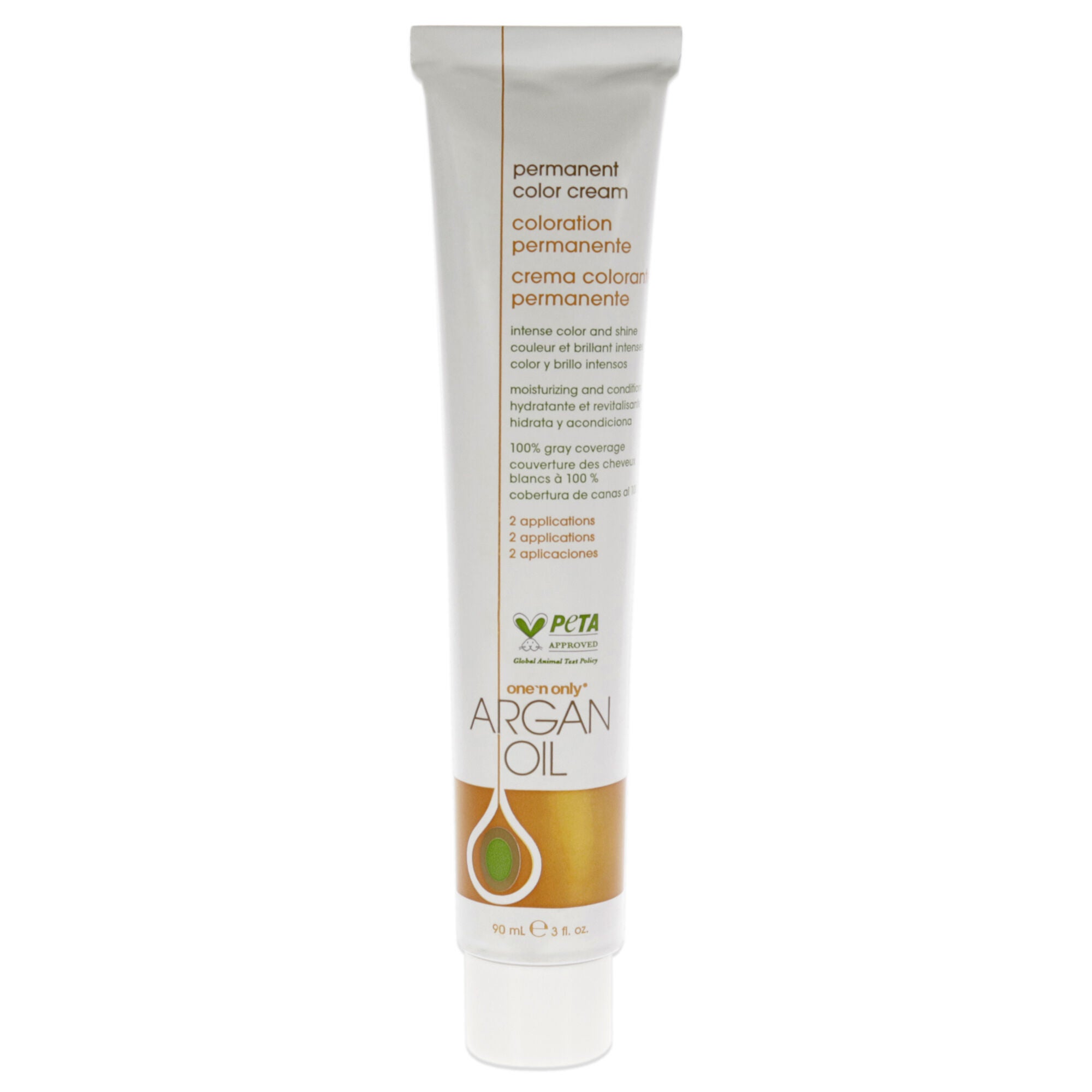 Argan Oil Permanent Color Cream - 7GM Medium Cream Soda Blonde by One n Only for Unisex - 3 oz Hair Color, See Description, alternate image number 3