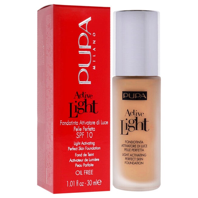 Active Light Light Activating Perfect Skin Foundation SPF 10 - 030 Natural Beige by Pupa Milano for Women - 1.01 oz Foundation, , alternate image number null