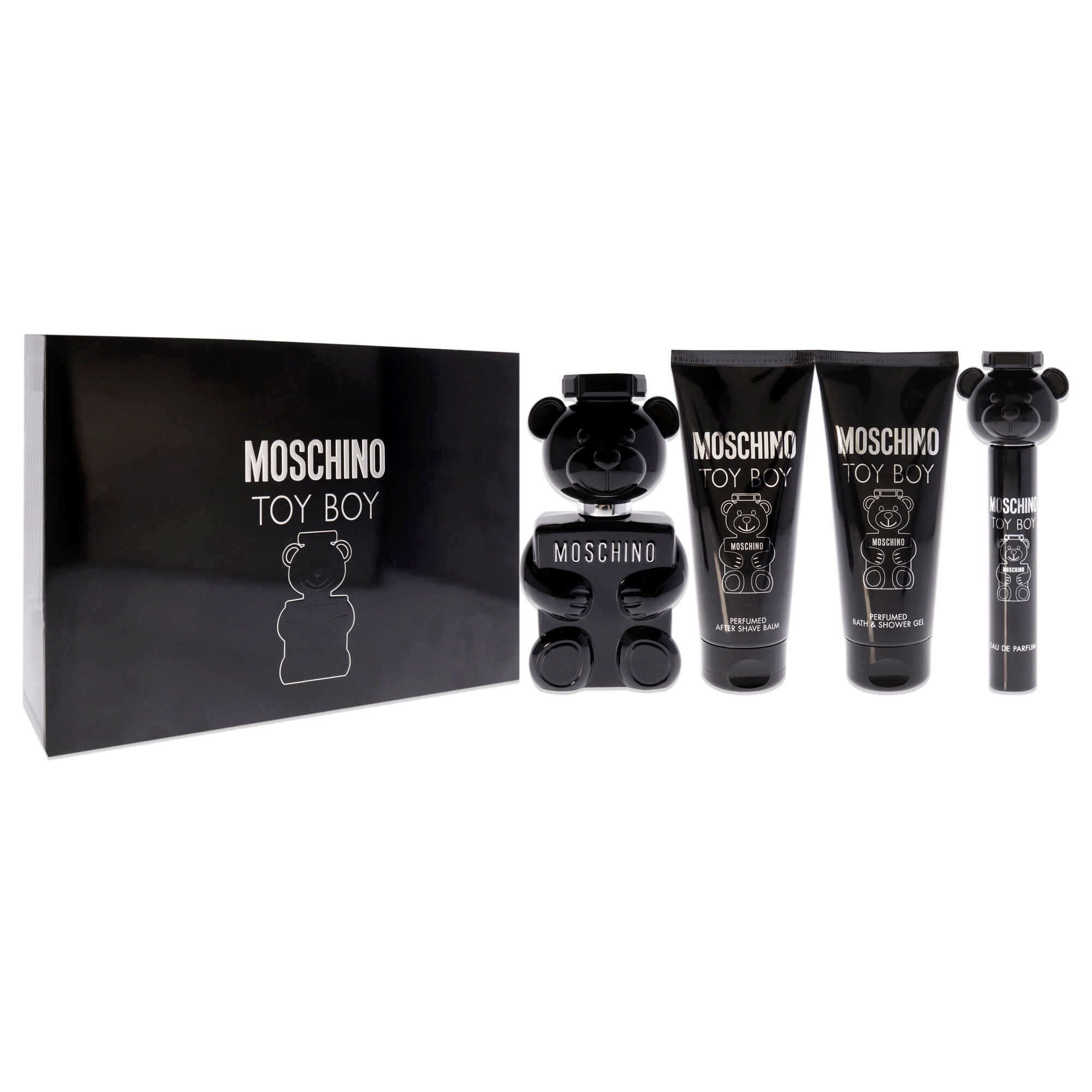Moschino Toy Boy by Moschino for Men - 4 Pc Gift Set - 3.4 oz EDP Spray, 0.3 oz EDP Spray, 3.4 oz After Shave Balm, 3.4 oz Bath and Shower Gel, , alternate image number 5