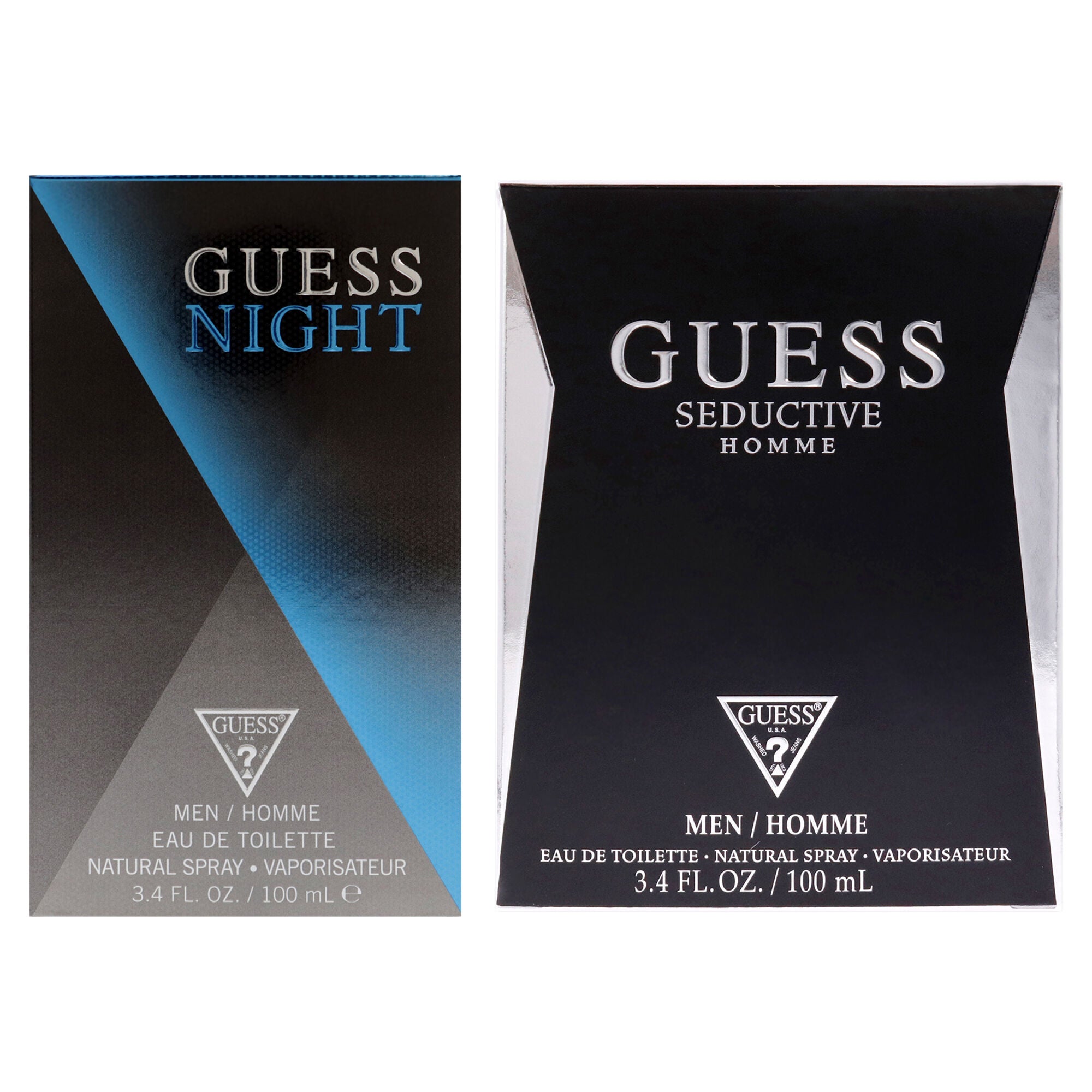 Guess Kit by Guess for Men - 2 Pc Kit 3.4oz Guess Night EDT Spray, 3.4oz Guess Seductive EDT Spray, Clear, alternate image number 4