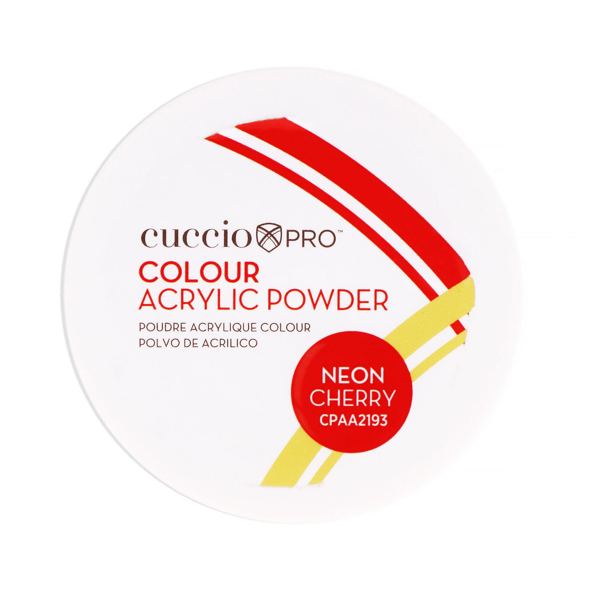 Colour Acrylic Powder - Neon Cherry by Cuccio PRO for Women - 1.6 oz Acrylic Powder, See Description, hi-res image number 0