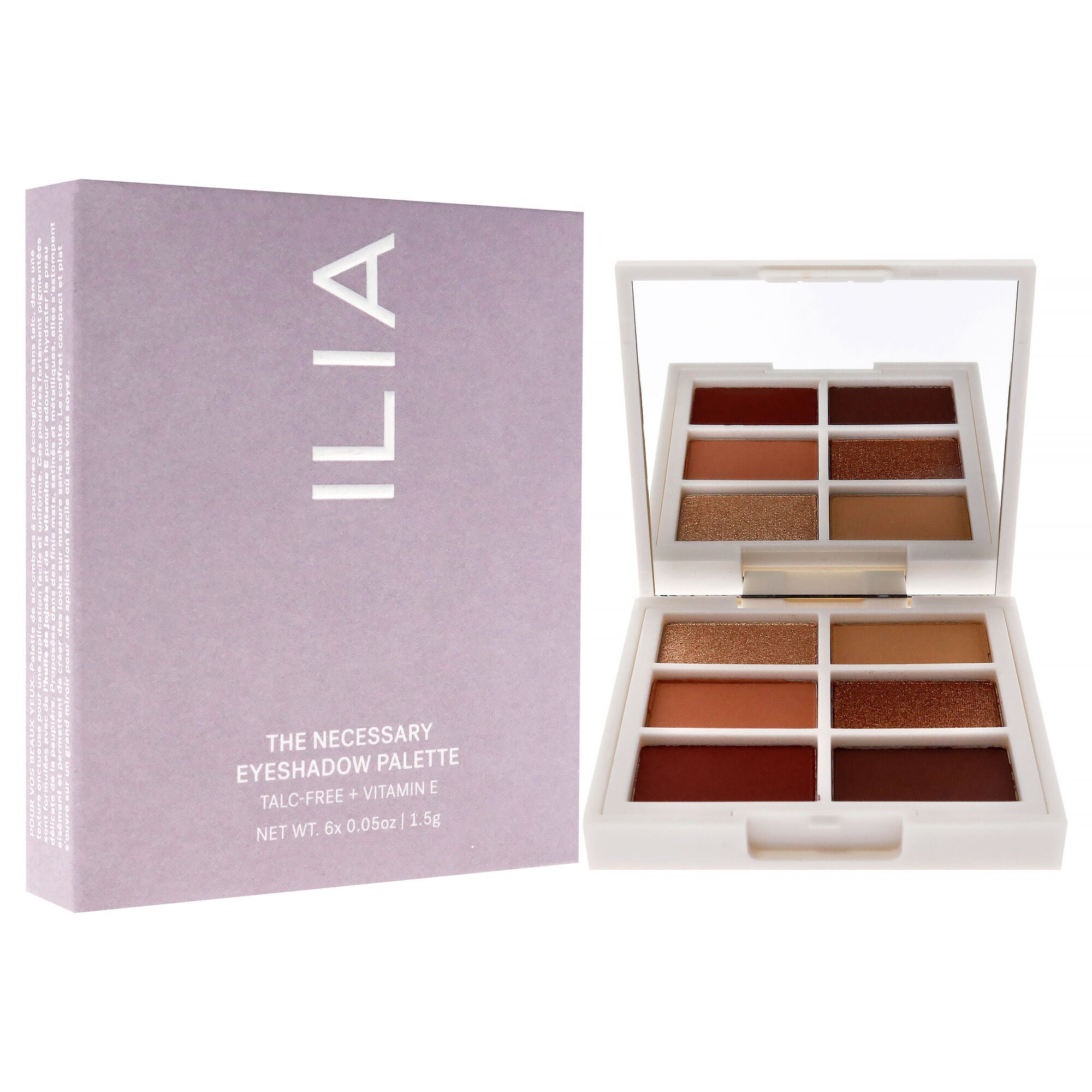 The Necessary Eyeshadow Palette - Warm Nude by ILIA Beauty for Women - 0.3 oz Eye Shadow, See Description, alternate image number 1