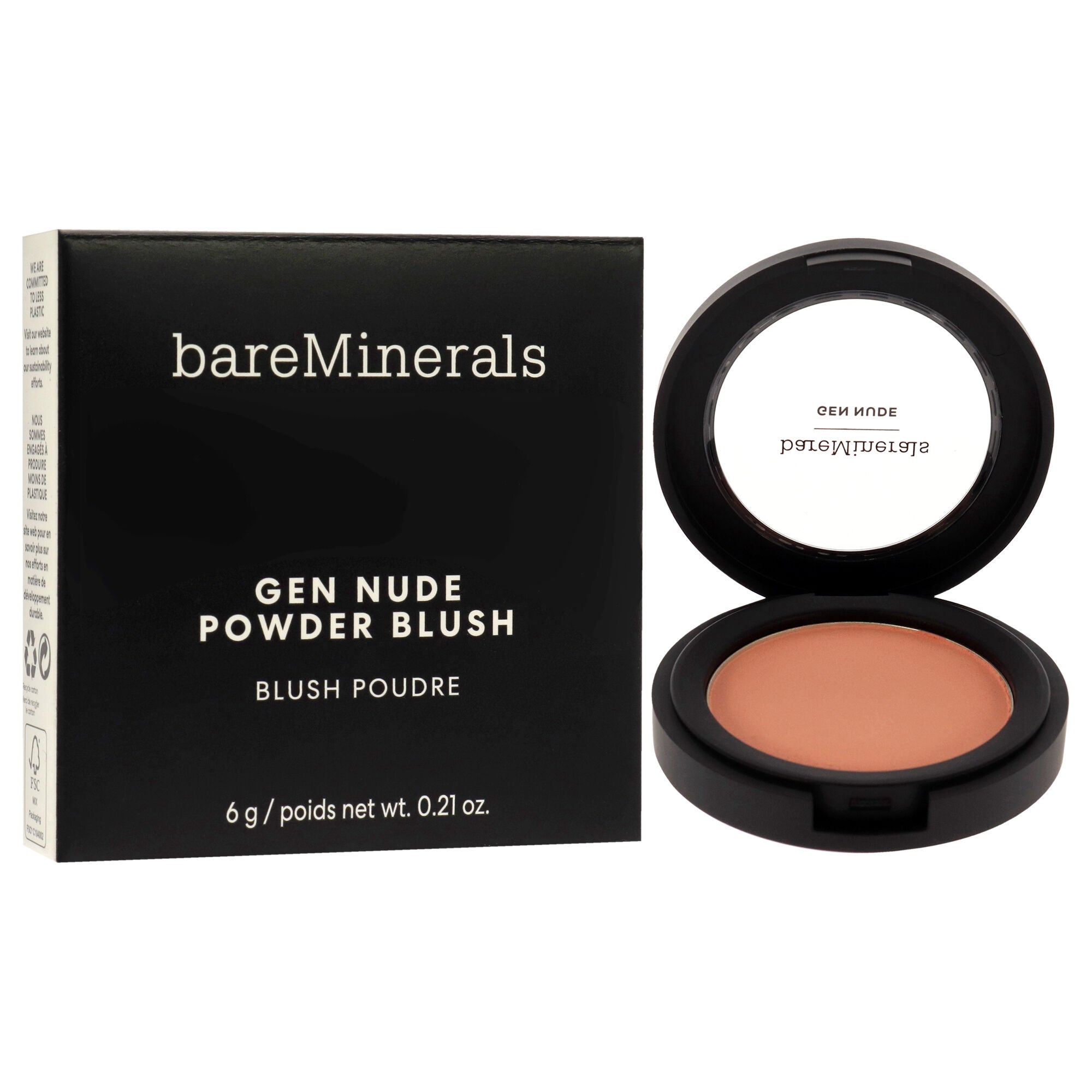 Gen Nude Powder Blush - Pretty In Pink by bareMinerals for Women - 0.21 oz Blush, , alternate image number 6