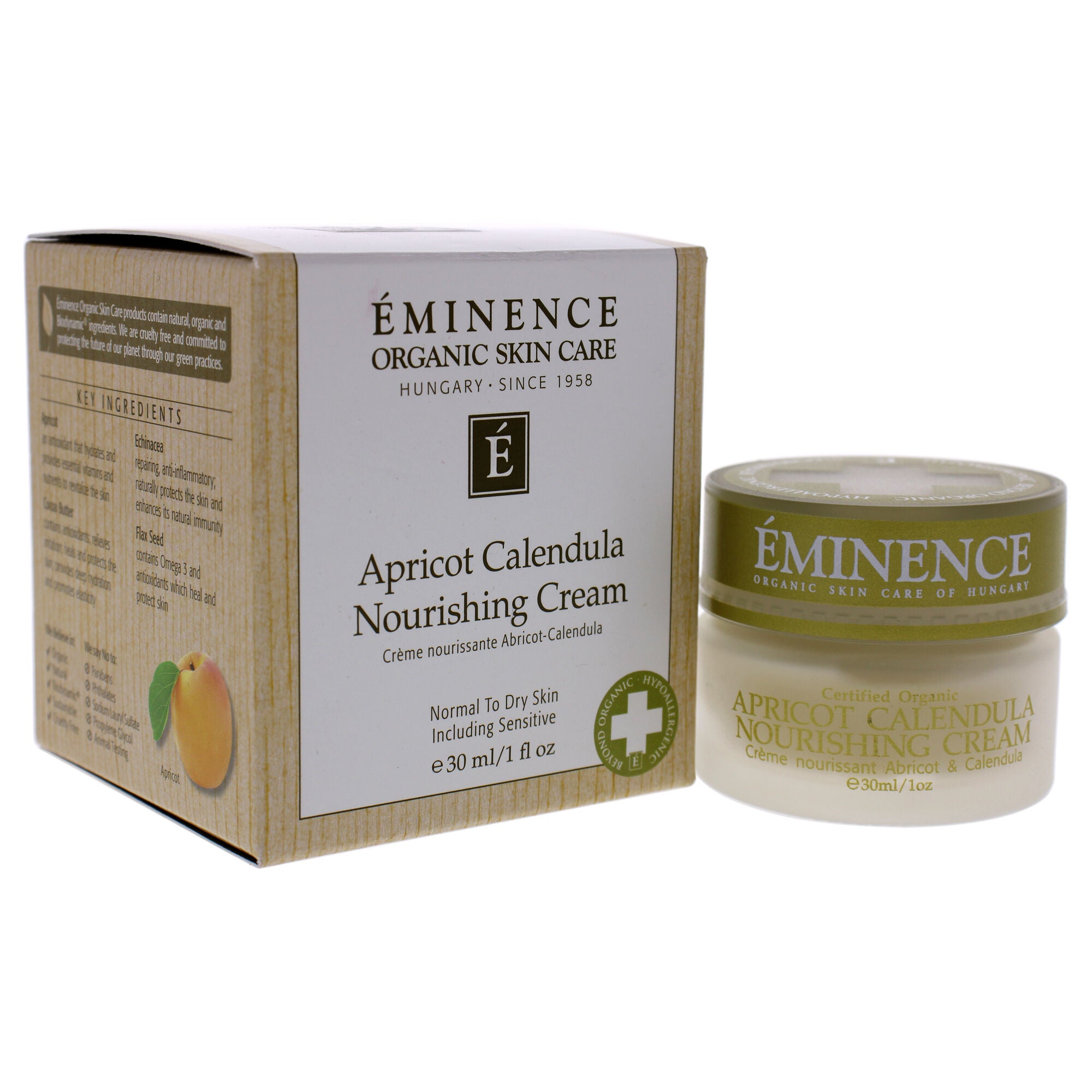 Apricot Calendula Nourishing Cream by Eminence for Unisex - 1 oz Cream, , alternate image number 7