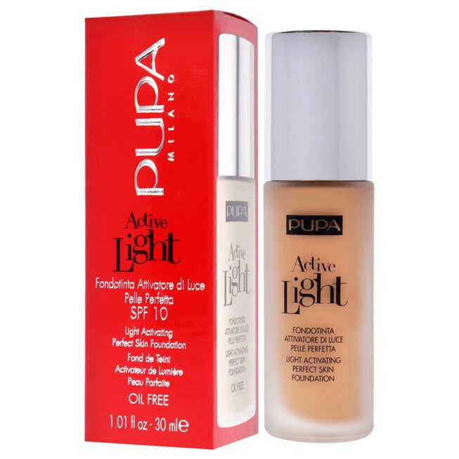 Active Light Light Activating Perfect Skin Foundation SPF 10 - 030 Natural Beige by Pupa Milano for Women - 1.01 oz Foundation, NA, alternate image number null