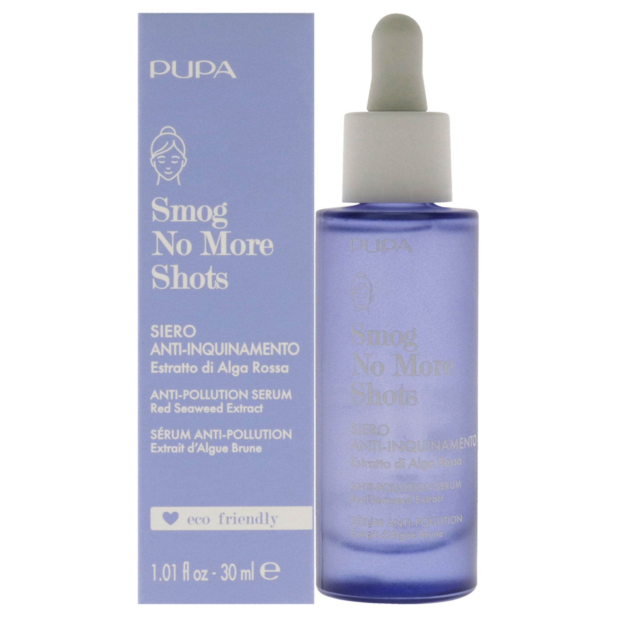 Smog No More Shots Anti-Pollution Serum by Pupa Milano for Women - 1.01 oz Serum, See Description, hi-res image number 0