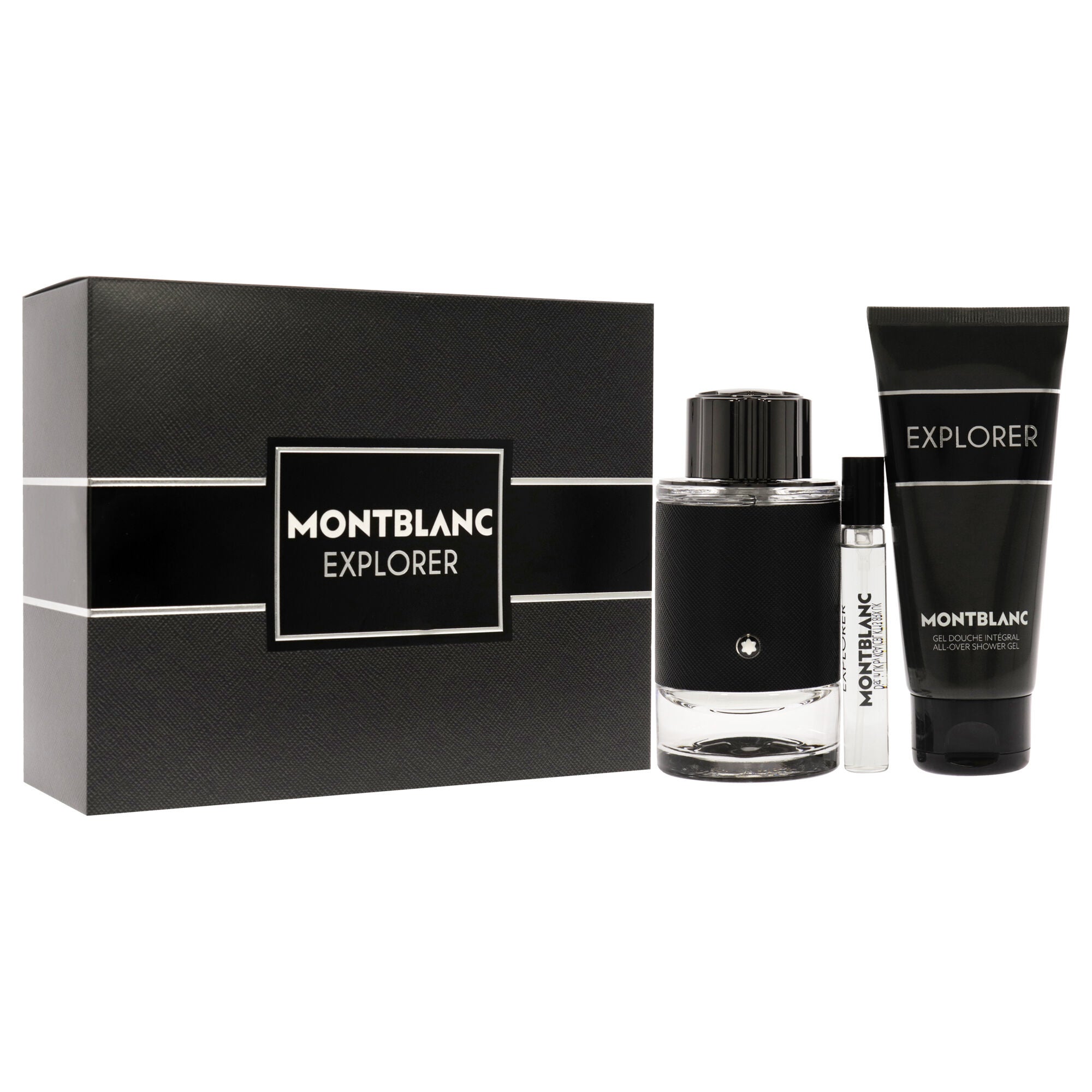 Explorer by Mont Blanc for Men - 3 Pc Gift Set 3.3oz EDP Spray, 7.5ml EDP Spray 3.3oz Shower Gel, See Description, alternate image number 1