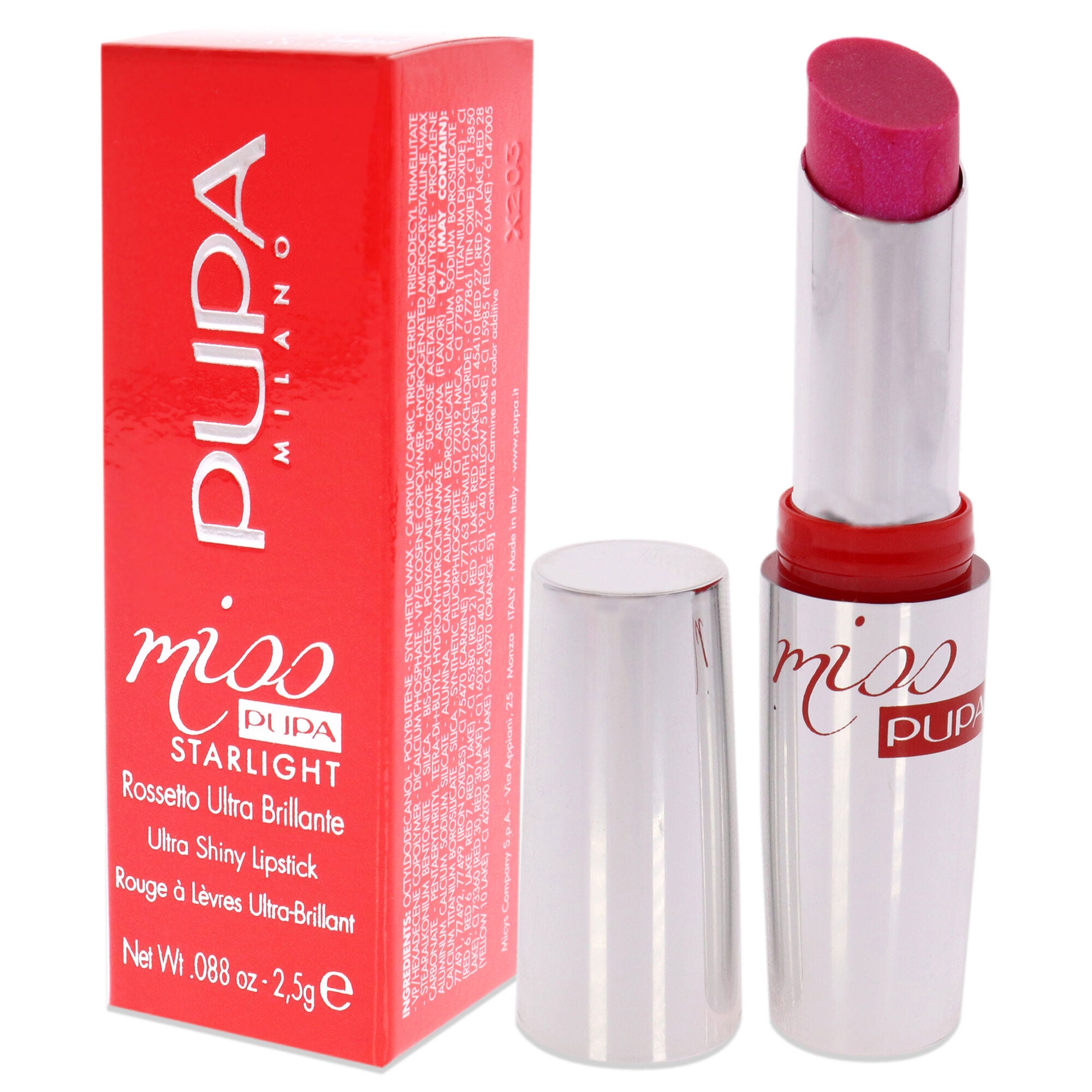 Miss Pupa Starlight Ultra-shiny - 704 Lovely Meghan by Pupa Milano for Women - 0.88 oz Lipstick, , alternate image number 7