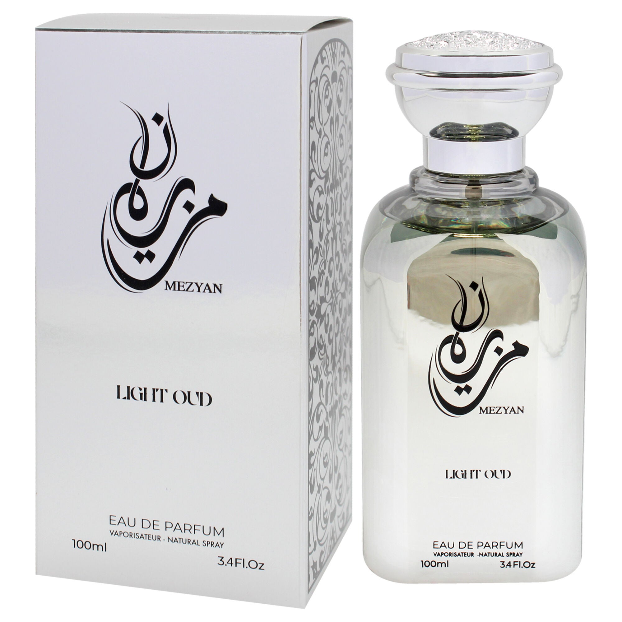 Mezyan Light Oud by Sezan for Women - 3.4 oz EDP Spray, Clear, alternate image number 3