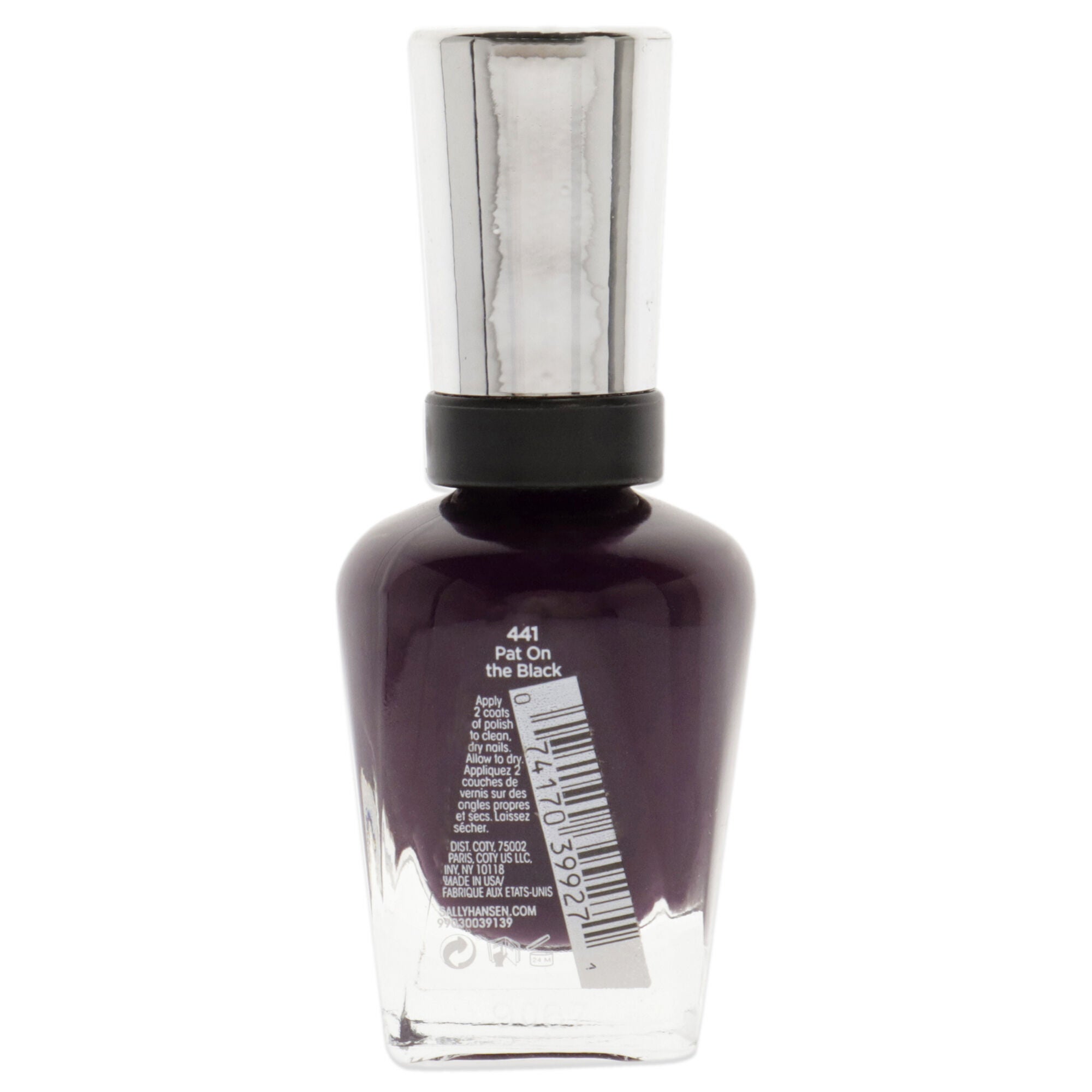 Complete Salon Manicure - 441 Pat On The Black by Sally Hansen for Women - 0.5 oz Nail Polish, , alternate image number 4