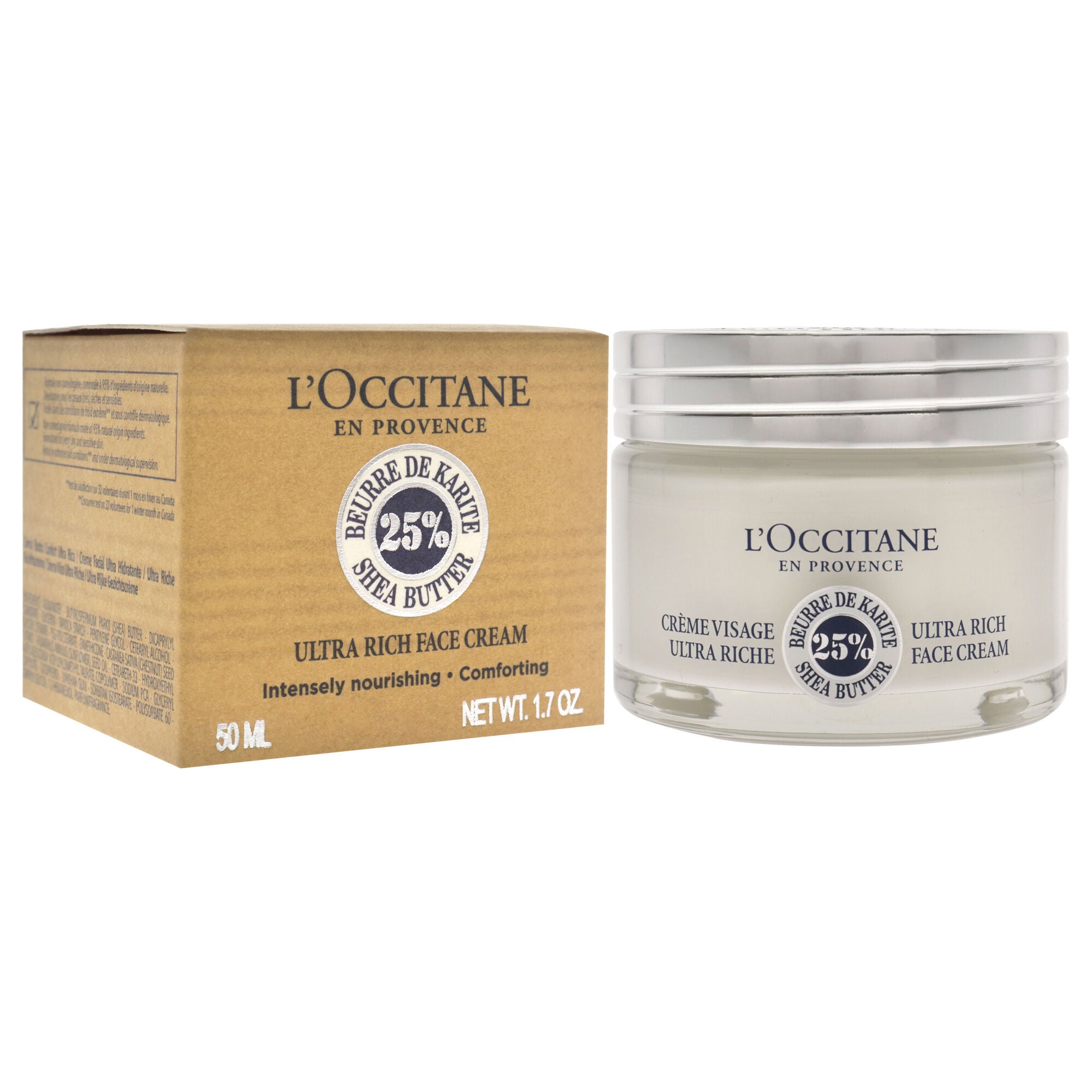 Shea Butter Ultra Rich Face Cream by LOccitane for Unisex - 1.7 oz Face Cream, See Description, alternate image number 2