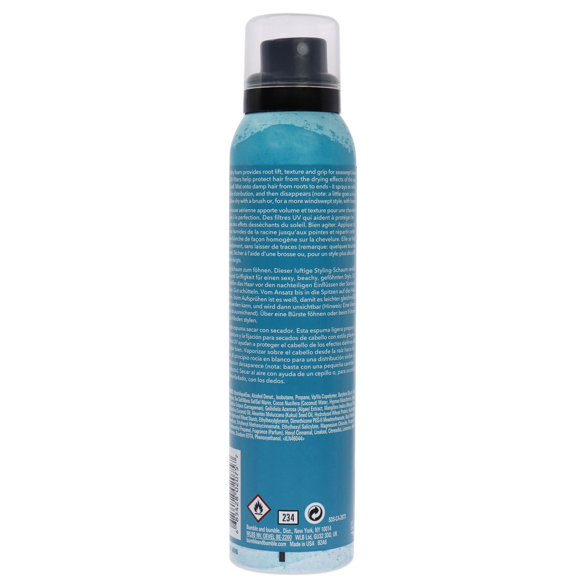 Surf Foam Spray Blow Dry by Bumble and Bumble for Unisex - 4 oz Foam, See Description, alternate image number 1