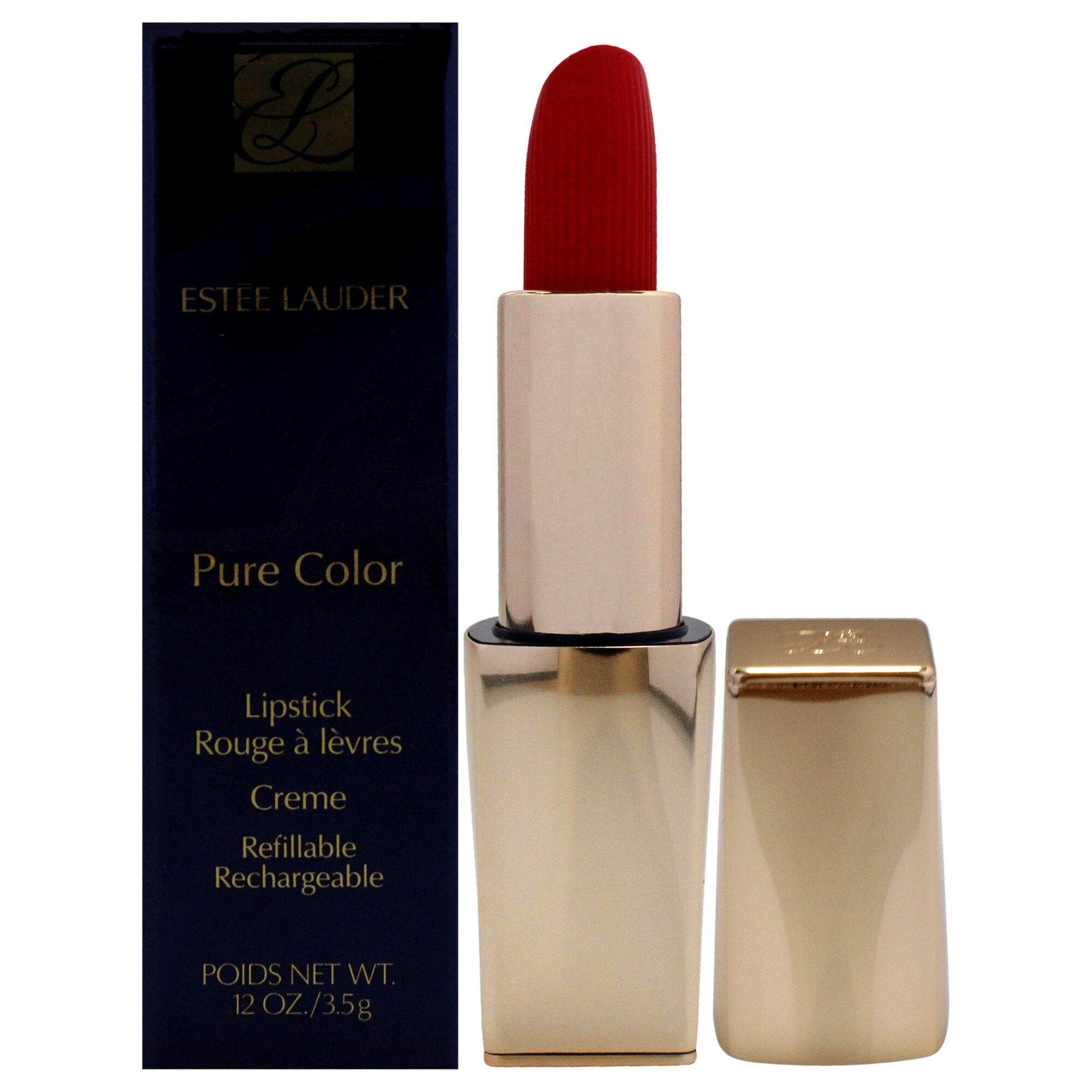 Pure Color Creme Lipstick - 520 Carnal by Estee Lauder for Women - 0.12 oz Lipstick (Refillable), See Description, hi-res image number 0